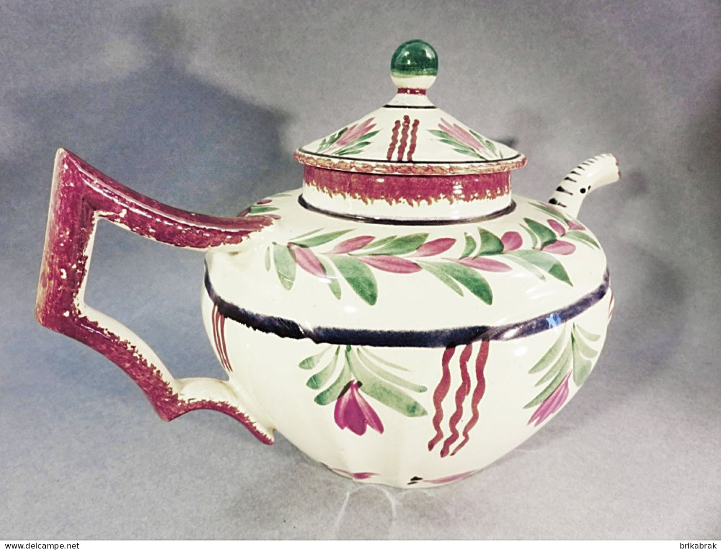 + THEIERE EN FAIENCE HB QUIMPER + Faïence Bretagne Thé - Teapots