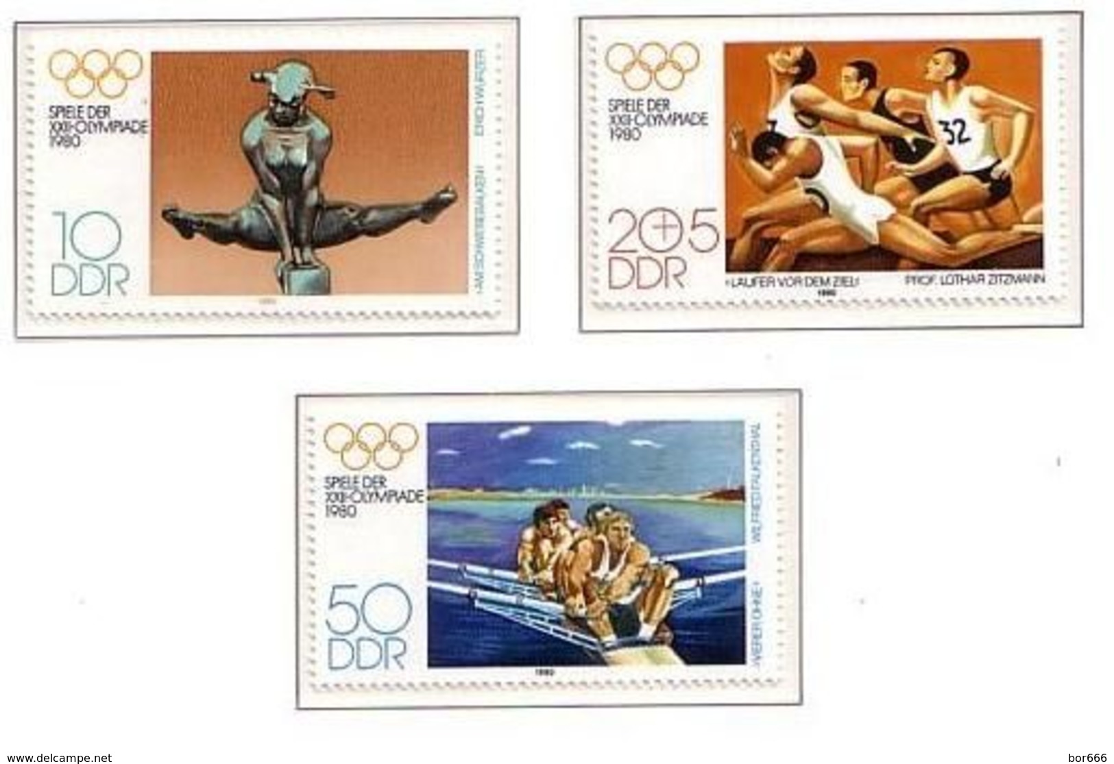 DDR - Olympic Games 1980 MNH - Neufs