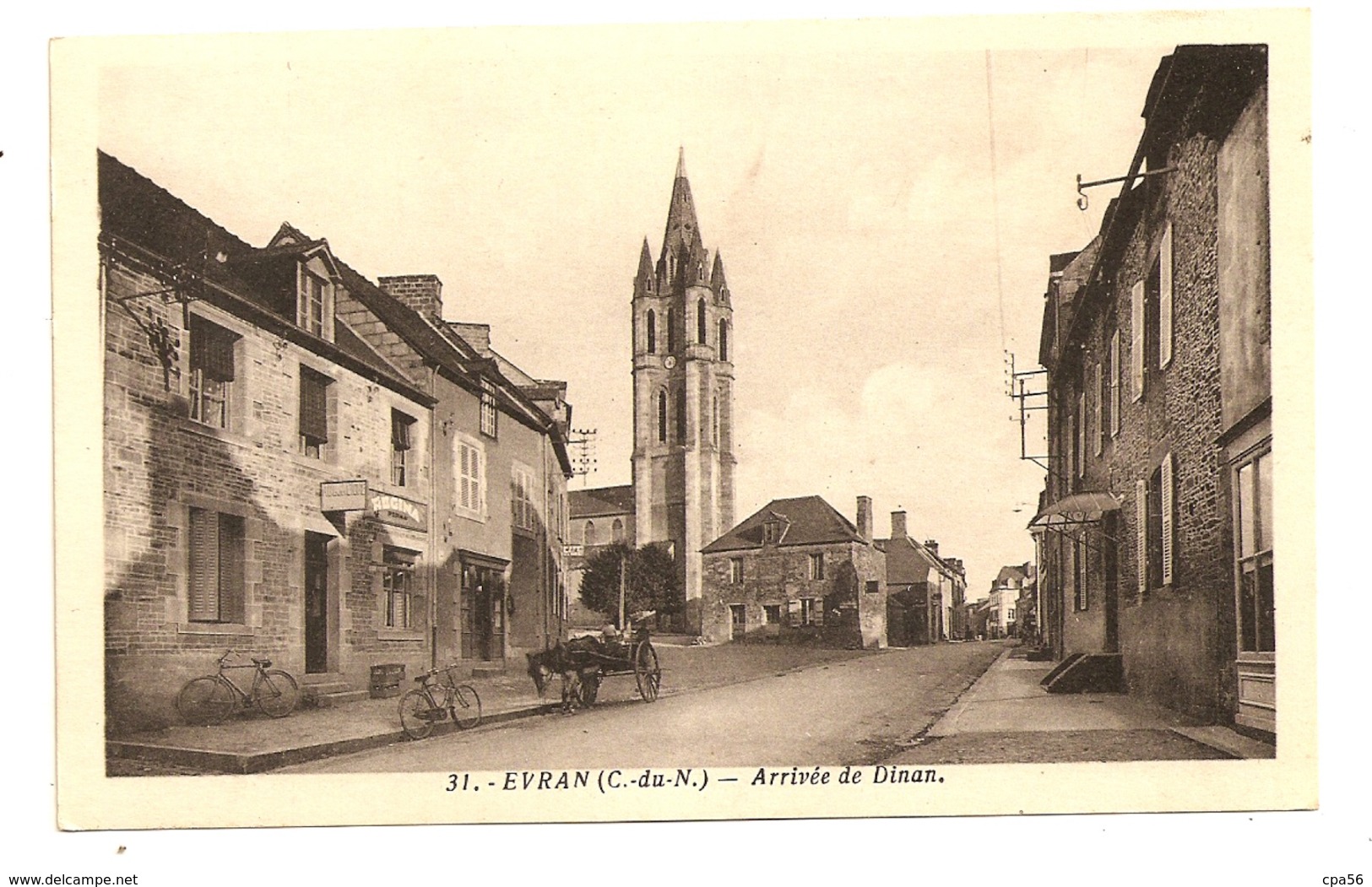 EVRAN - Le Bourg - Attelage - Passemard éditeur - Evran