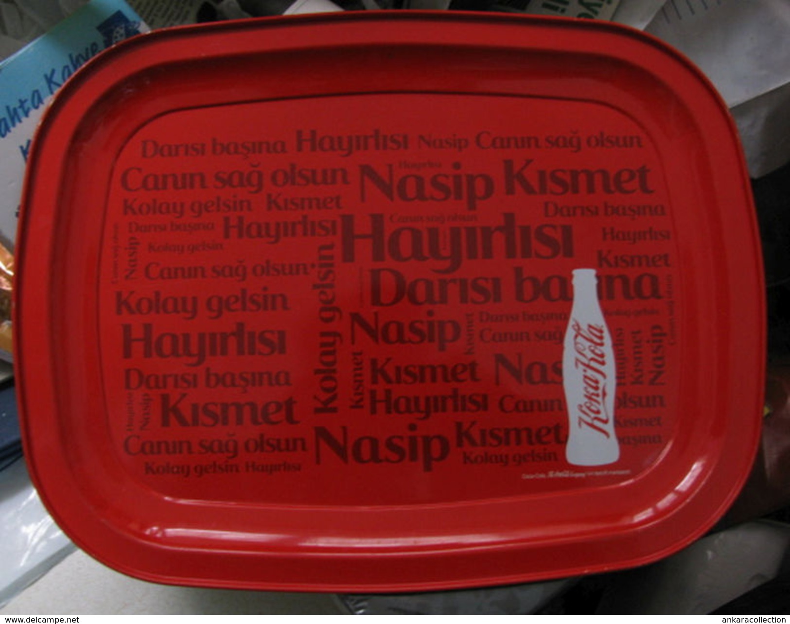 AC - COCA COLA - KOKA KOLA TIN TRAY FROM TURKEY - Trays