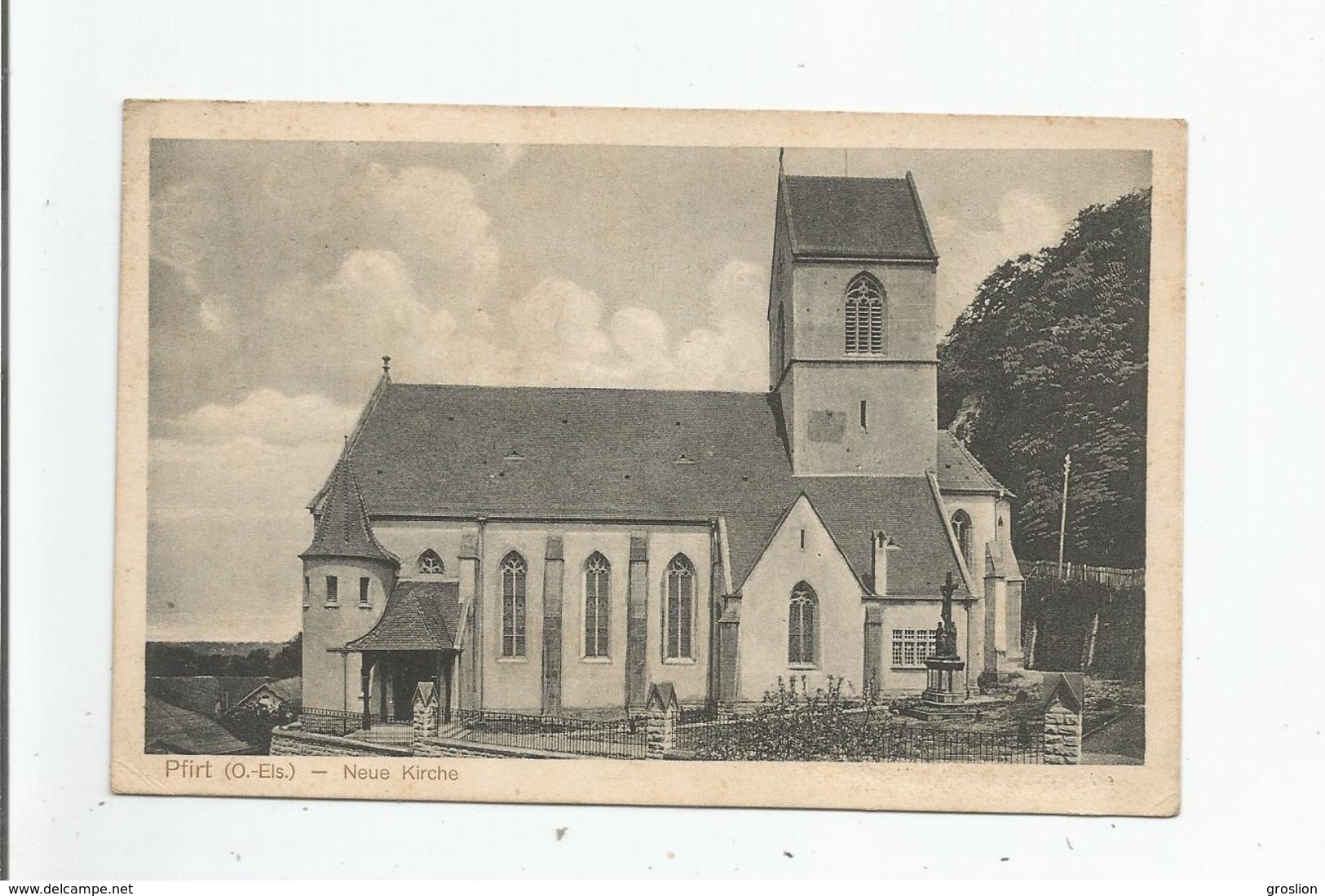 PFIRT O ELS (FERRETTE HAUT RHIN) NEUE KIRCHE 1918 - Ferrette