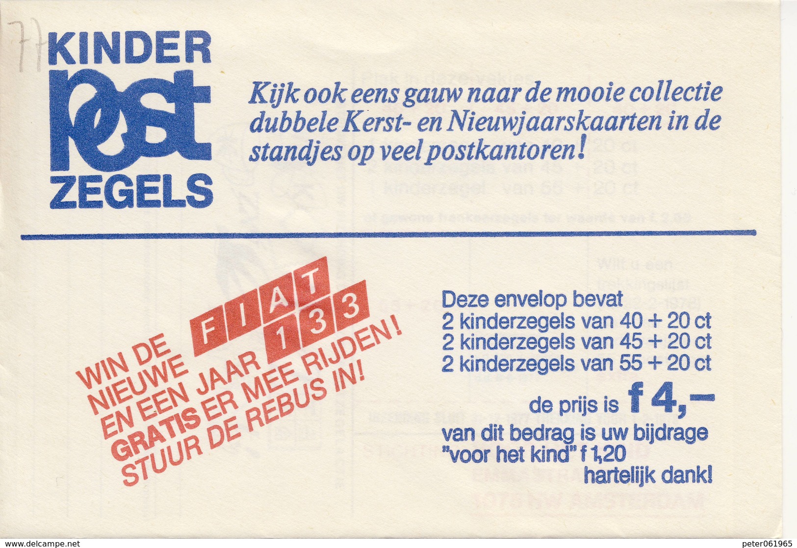 1150 / Blok Kinderzegels 1977 (100% Postfris / MNH) Met Envelop En Rebus - Unused Stamps