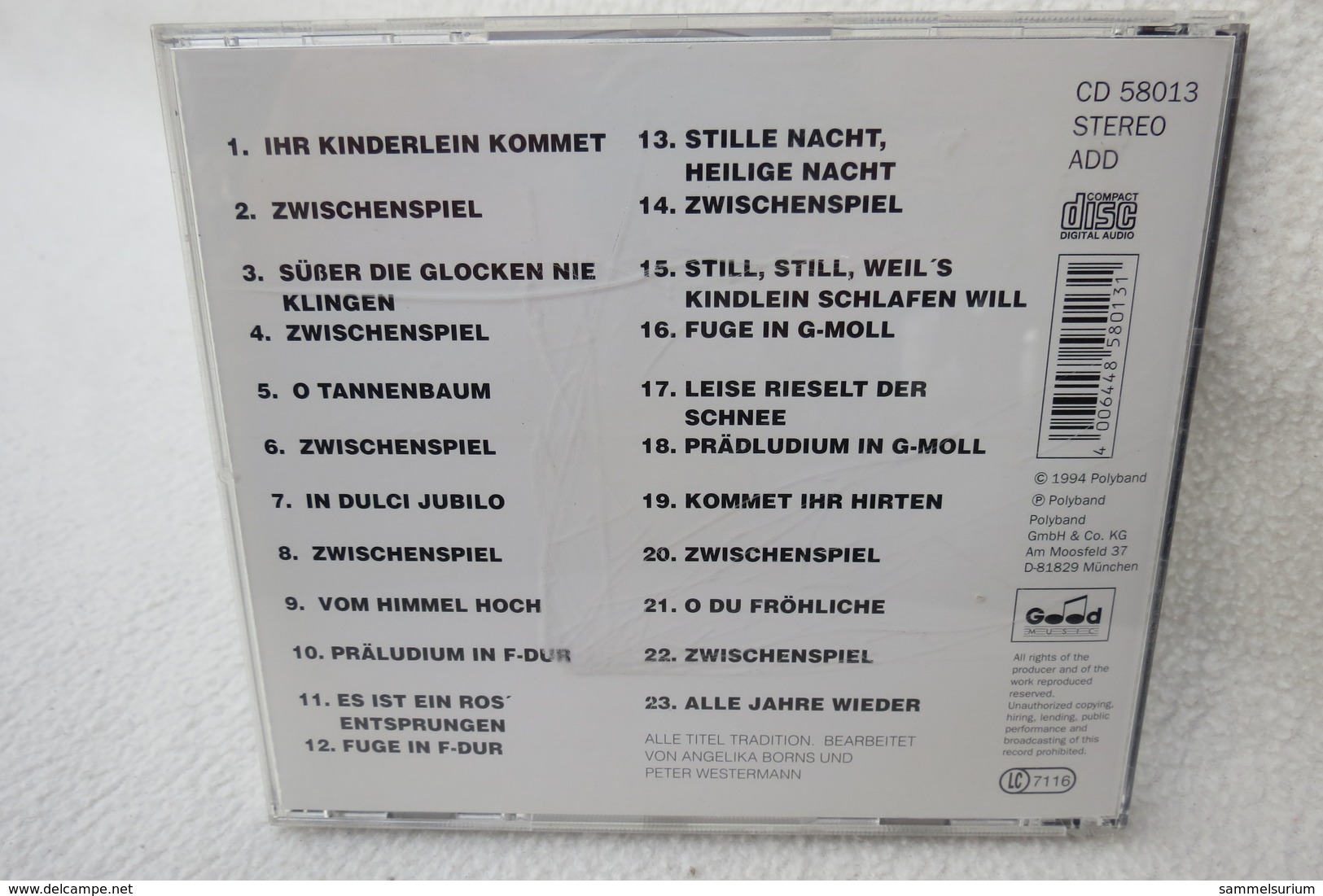 CD "Deutsche Weihnacht 3" Kinder Singen Weihnachtslieder - Chants De Noel