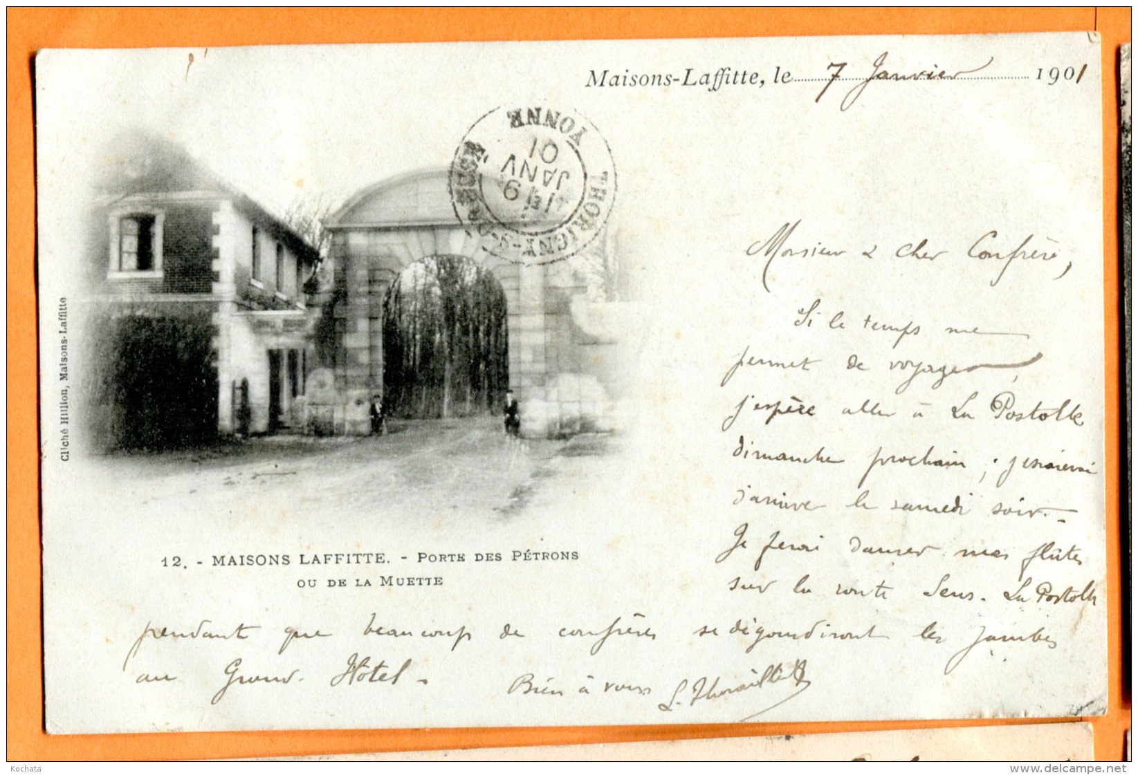 ALB136, Maison Laffitte, 12, Précurseur, Circulée 1901 - Maisons-Laffitte