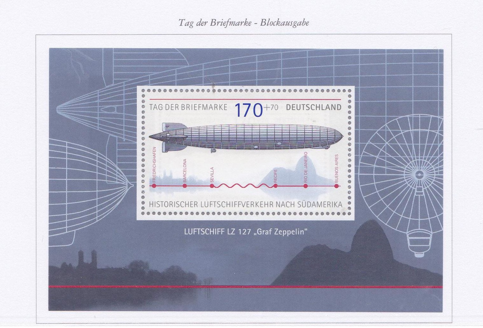 ALLEMAGNE 2007 ZEPPELIN BLOC68 MNH** - Nuovi