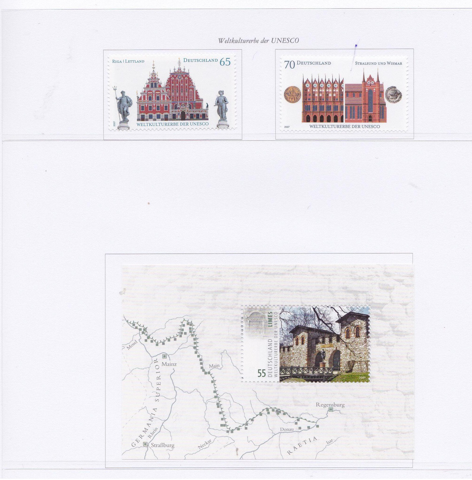 ALLEMAGNE 2007 MAISONS 2439 2440 2450MNH** - Nuovi