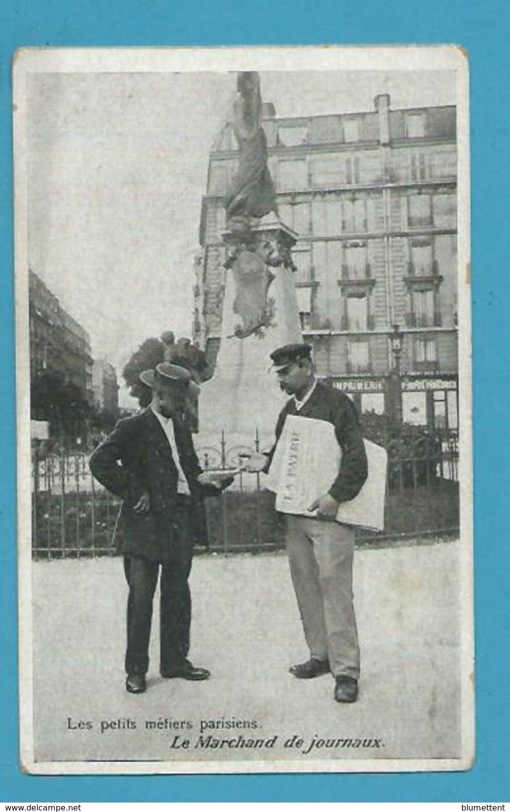 CPA LES PETITS METIERS PARISIENS Lle Marchand De Journaux - édit. LAAS ET PECAUD - Petits Métiers à Paris