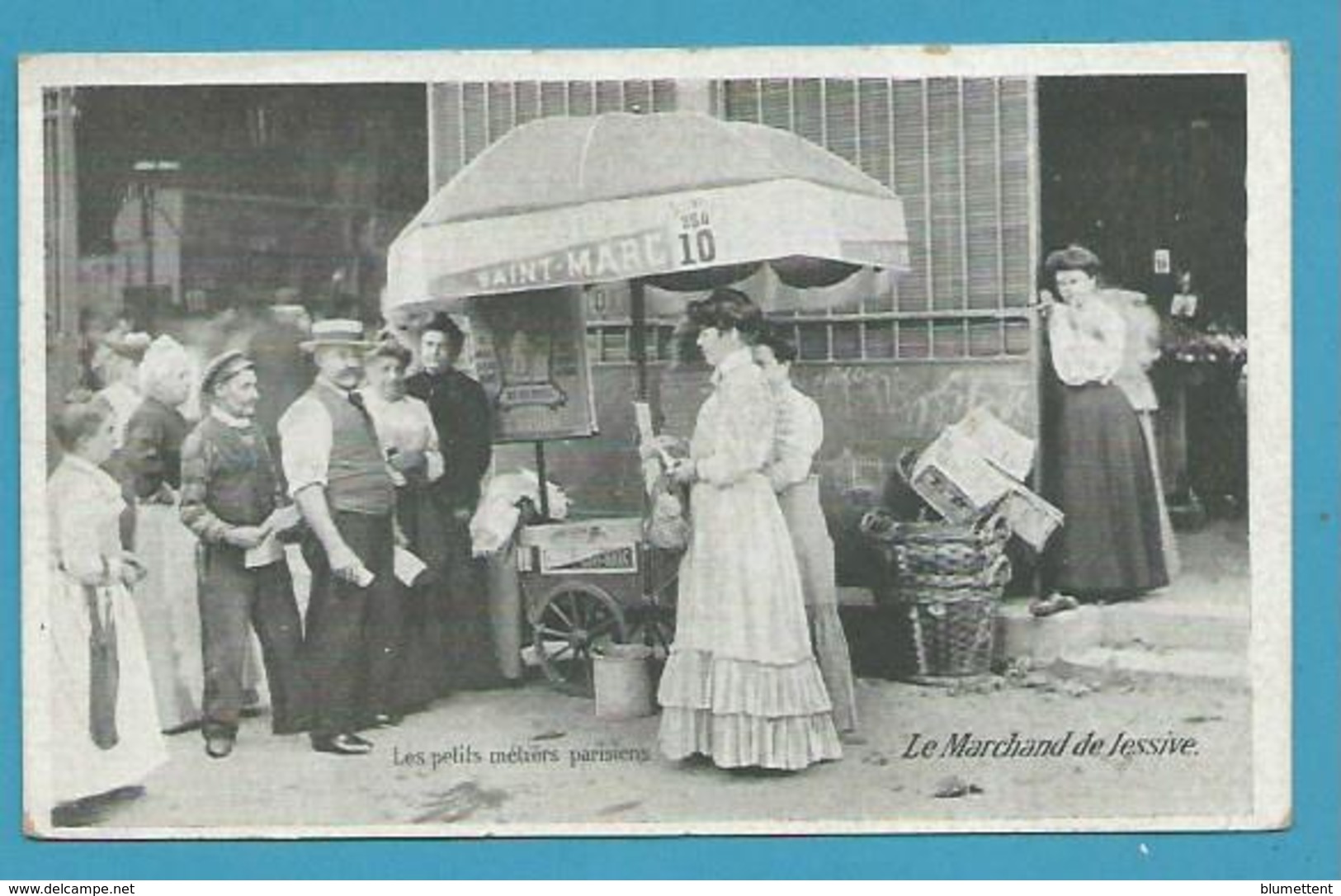 CPA LES PETITS METIERS PARISIENS Le Marchand De Lessive - Ed.LAAS ET PECAUD - Petits Métiers à Paris