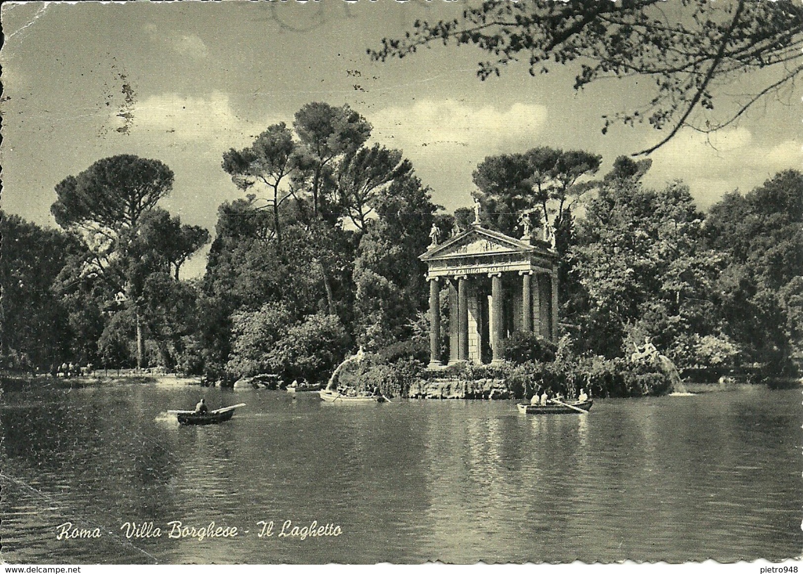 Roma (Lazio) Villa Borghese, Laghetto, Turisti In Barca, The Little Lake, Le Petit Lac, Der See - Parques & Jardines