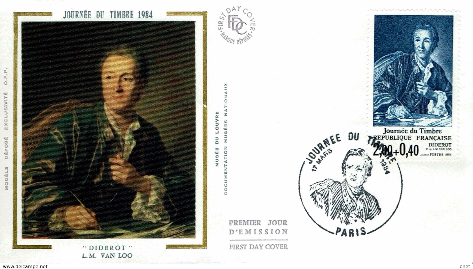 Frankreich France 1984 - Denis Diderot - MiNr 2430 FDC - Briefe U. Dokumente