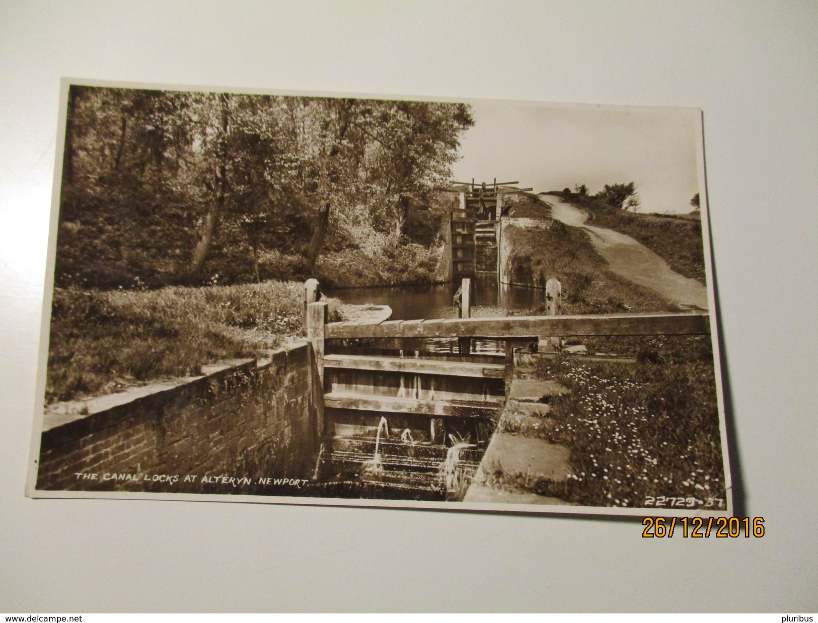 THE CANAL LOCKS AT ALTERYN NEWPORT WALES  , OLD POSTCARD , 0 - Monmouthshire