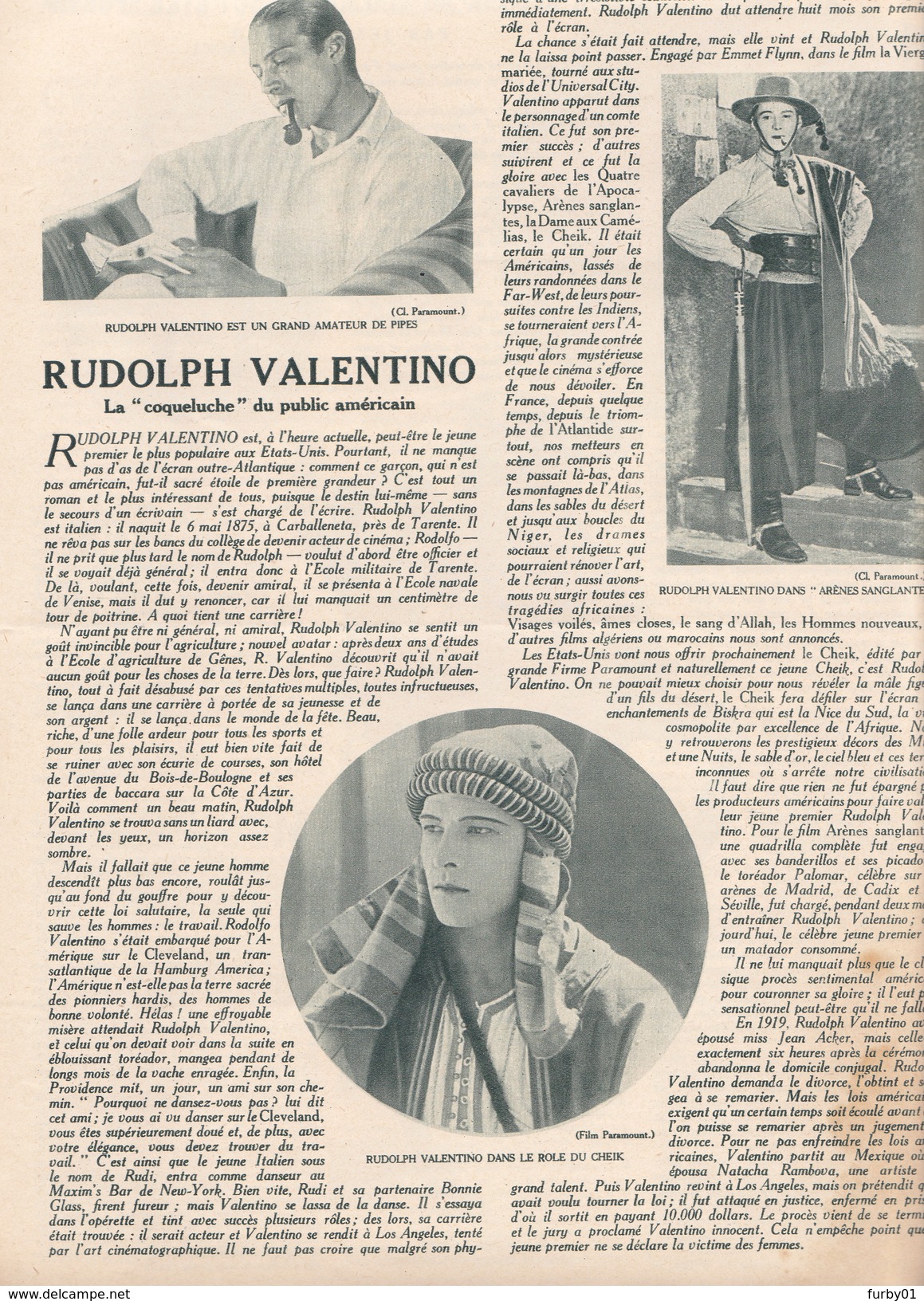 Cine Miroir  N° 14  Nanouk L'esquimau / Roger La Honte  Rudolph Valentino  Année 1922 - 1900 - 1949