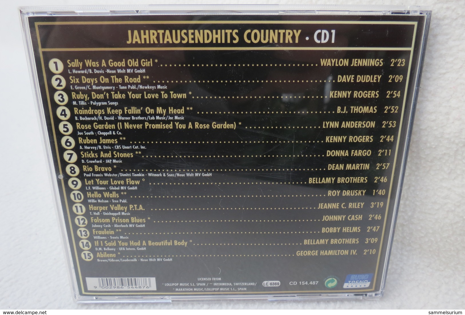 CD "Jahrtausendhits Des Country" CD 1 - Country & Folk