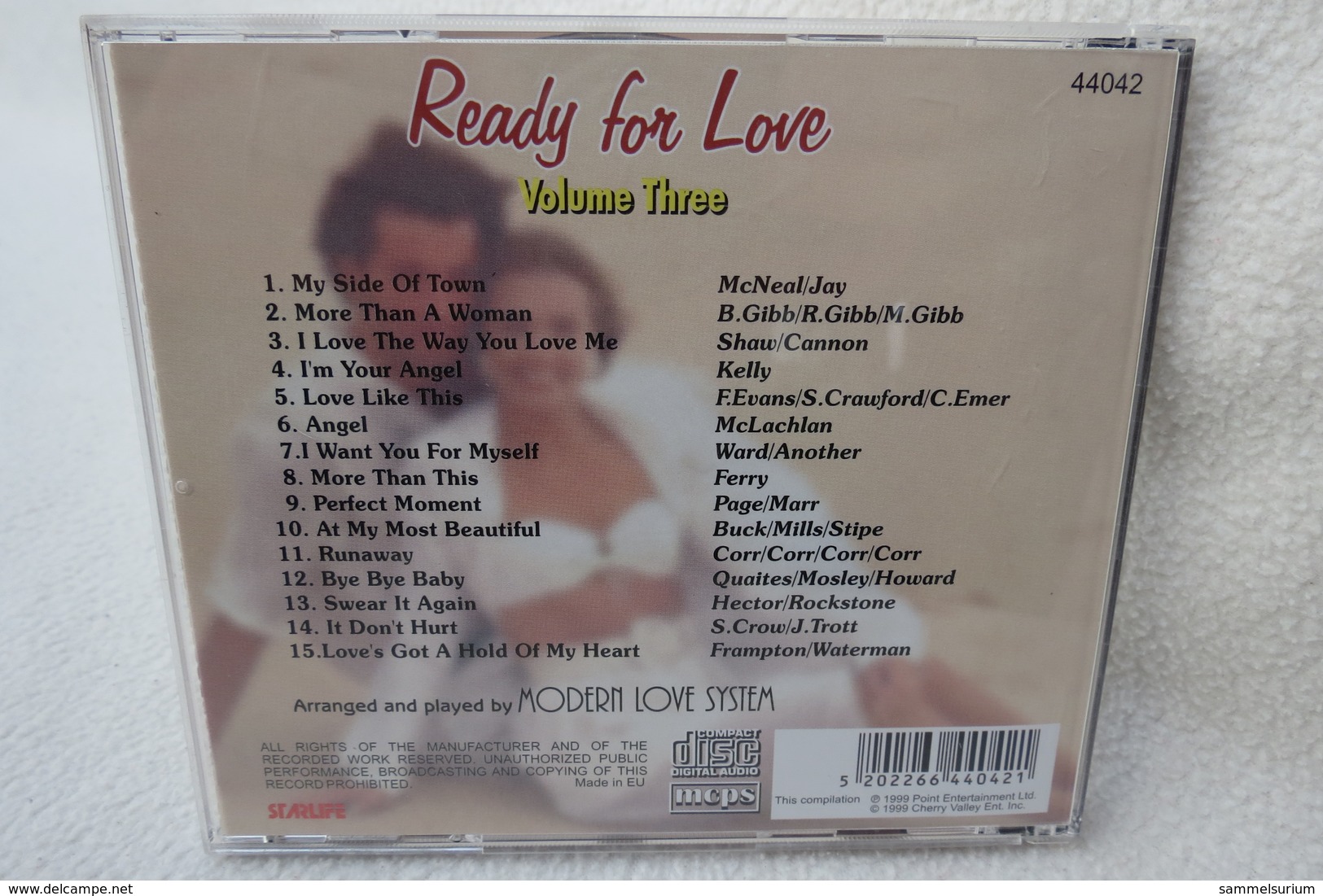 CD "Ready For Love" Most Beautiful Love Songs, Volume 3 - Compilations