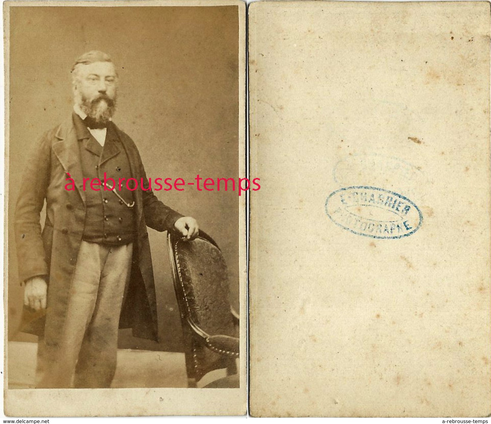 CDV Second Empire-notable Qui Pose-photographe E. Charrier - Old (before 1900)