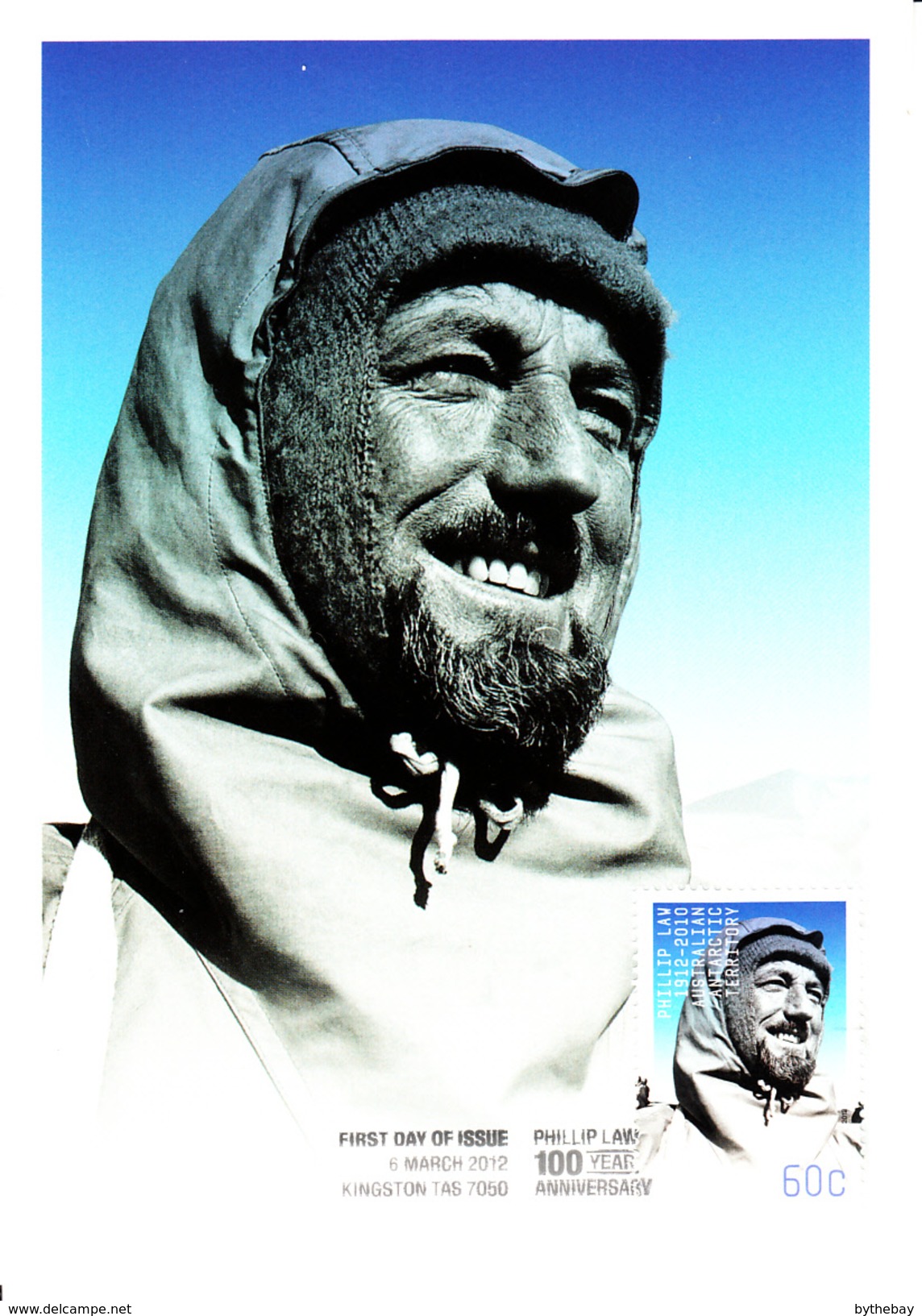 Australian Antarctic Territory Maxicard 2012 60c Phillip Law C. 1956 - Birth Centenary - Cartes-maximum