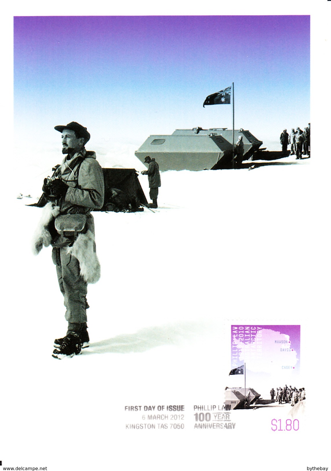 Australian Antarctic Territory Maxicard 2012 $1.80 Iceberg Gap Campsite - Birth Centenary - Maximumkarten