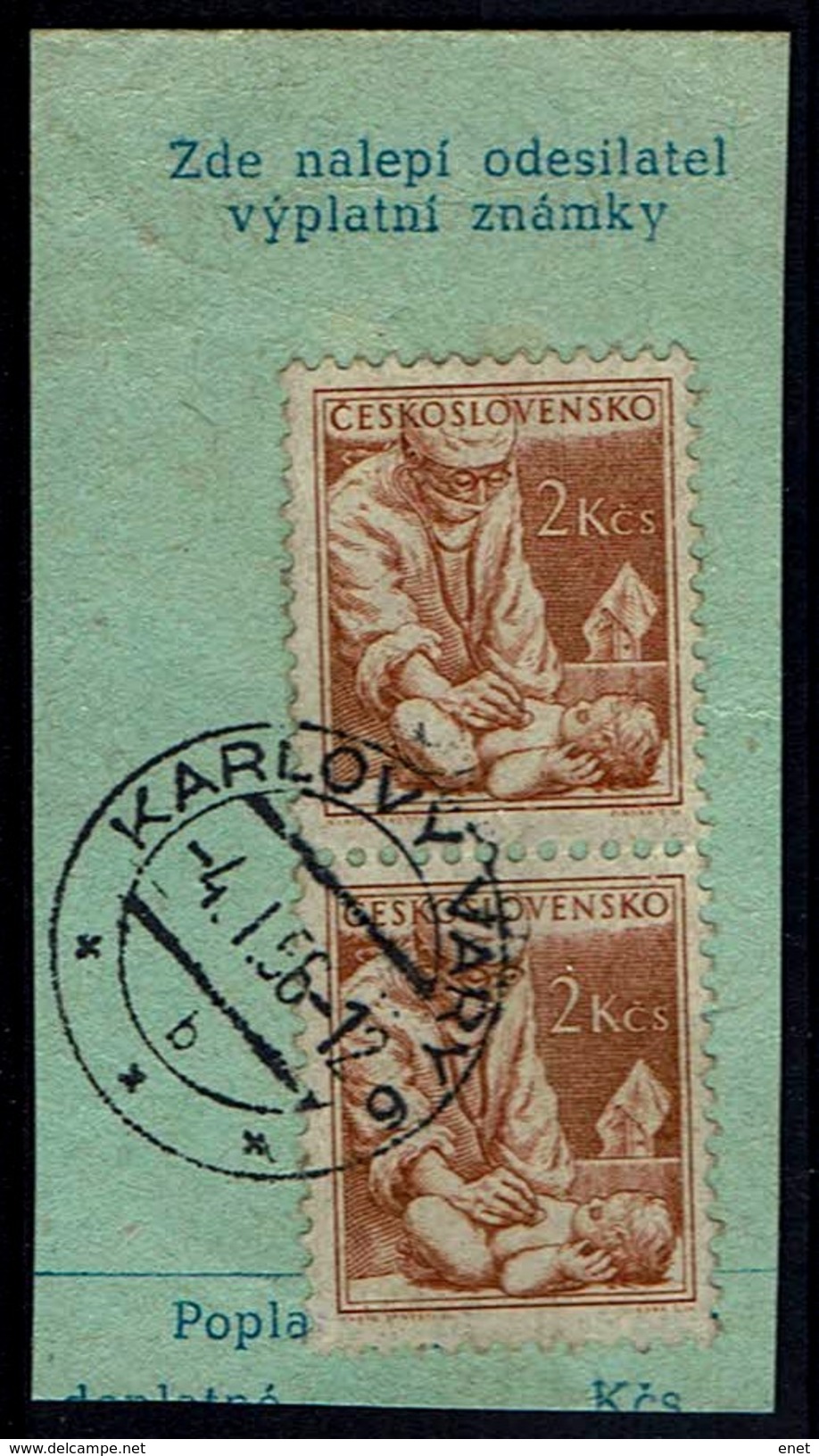 Tschechoslowakei 1954 - Arzt - MiNr 852 Stempel: Karlovy Vary - Other & Unclassified