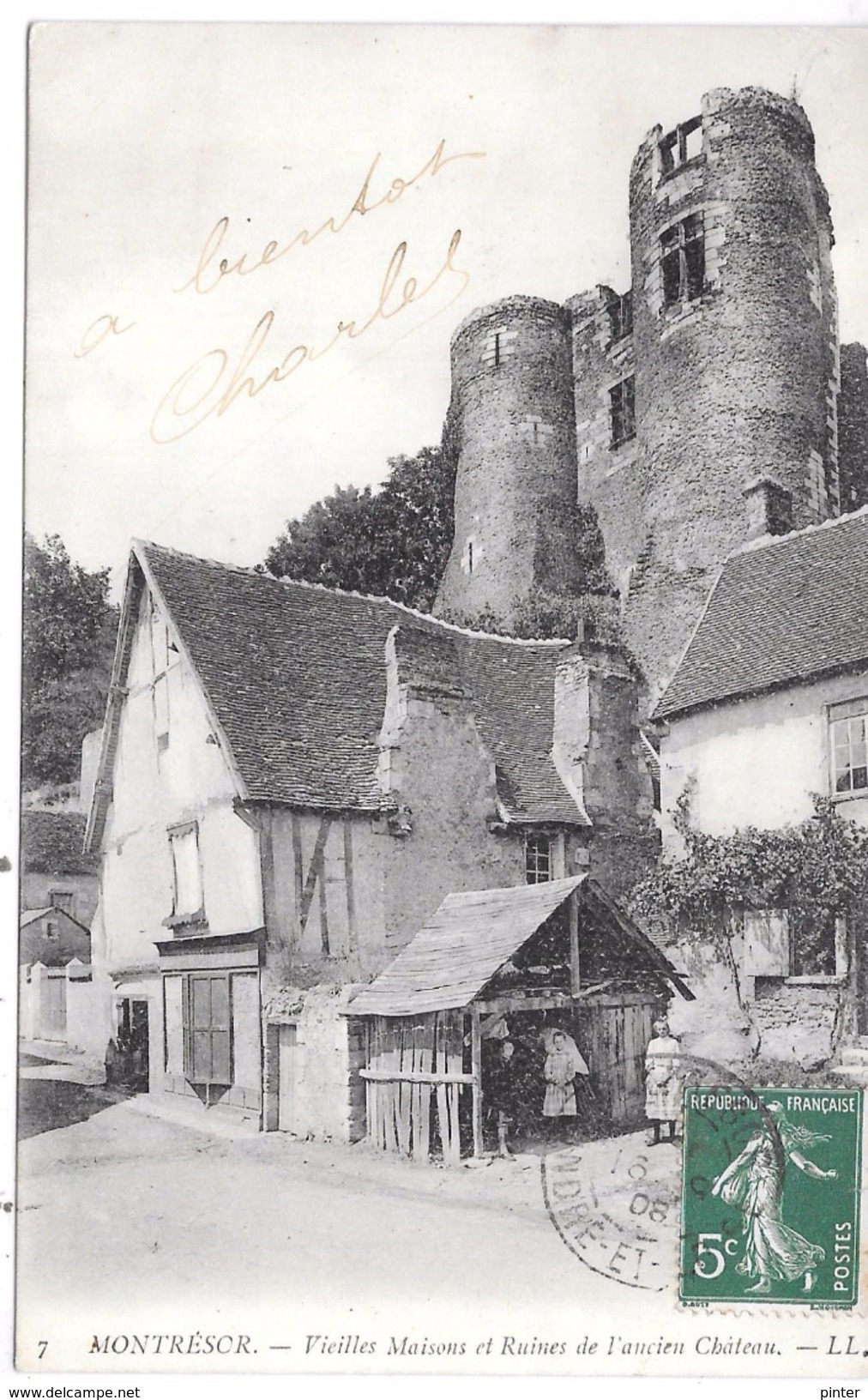 MONTRESOR - Vieilles Maisons Et Ruines De L'ancien Château - Montrésor