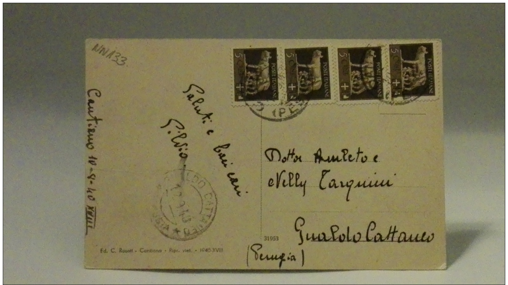 NN1, CARTOLINE, POSTCARDS, CARTOLINA, EUROPA, ITALY, ITALIA, MARCHE, PESARO, CANTIANO - Pesaro