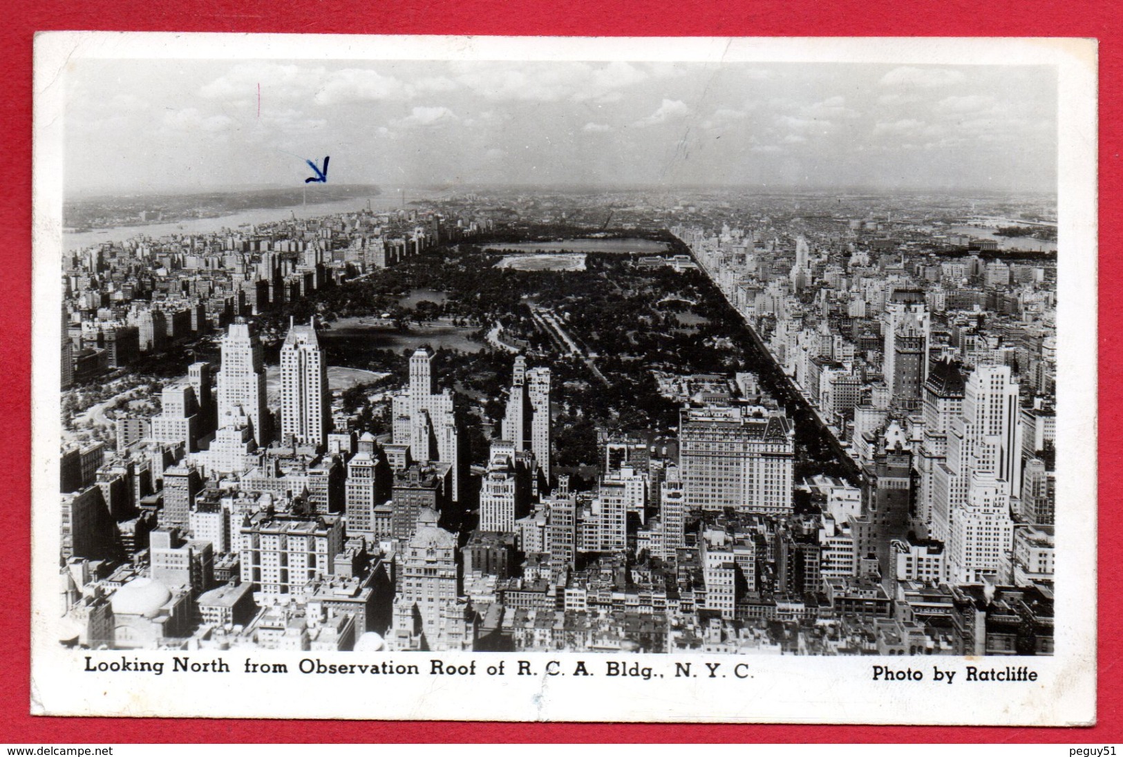 New York City. Looking North From Observation Roof Of R.C.A. Building. 1946 - Multi-vues, Vues Panoramiques