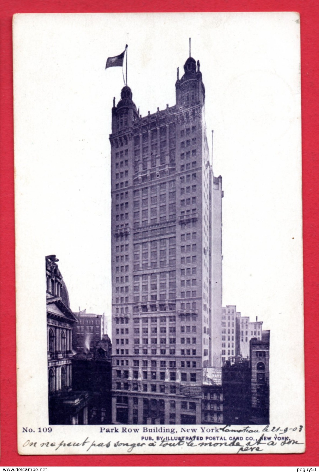 New York City. Manhattan. Park Row Building. 1903 - Manhattan