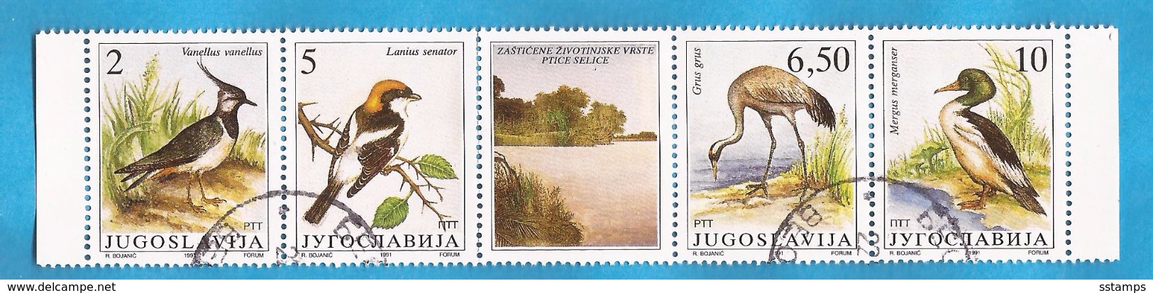 1991  246366  FAUNA WWF JUGOSLAVIJA   VOEGEL  BIRDS  GESCHUEZTE TIERE  USED - Used Stamps