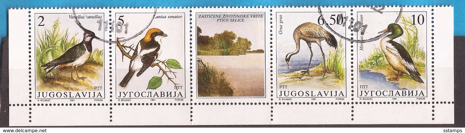 1991  246366  FAUNA WWF  JUGOSLAWIEN  VOEGEL  BIRDS  GESCHUEZTE TIERE  USED - Used Stamps
