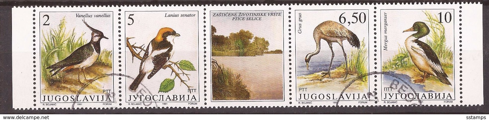 1991  246366  FAUNA WWF JUGOSLAVIJA   VOEGEL  BIRDS  GESCHUEZTE TIERE  USED - Used Stamps