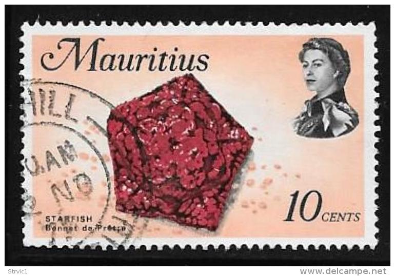Mauritius, Scott # 343 Used Starfish, 1969 - Mauritius (1968-...)