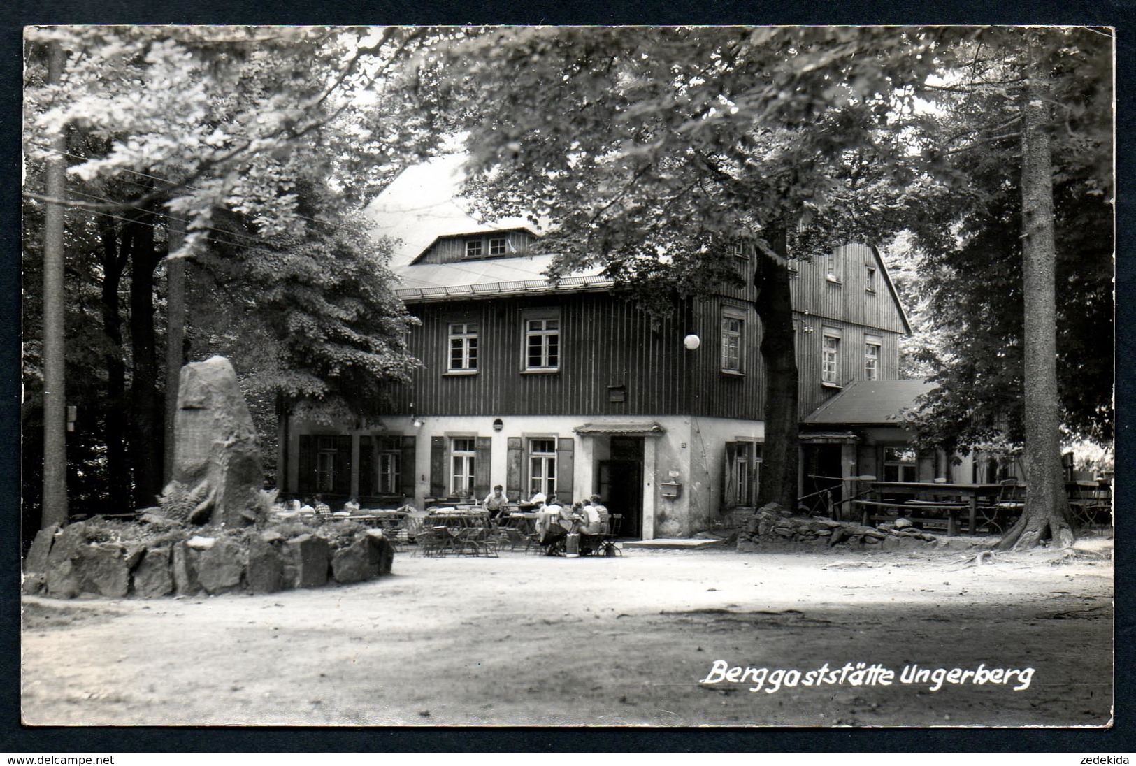 6683 - Alte Foto Ansichtskarte - Berggaststätte Gaststätte Ungerberg - Gel 1966 - Hans Pritzel Lohsdorf - Neustadt