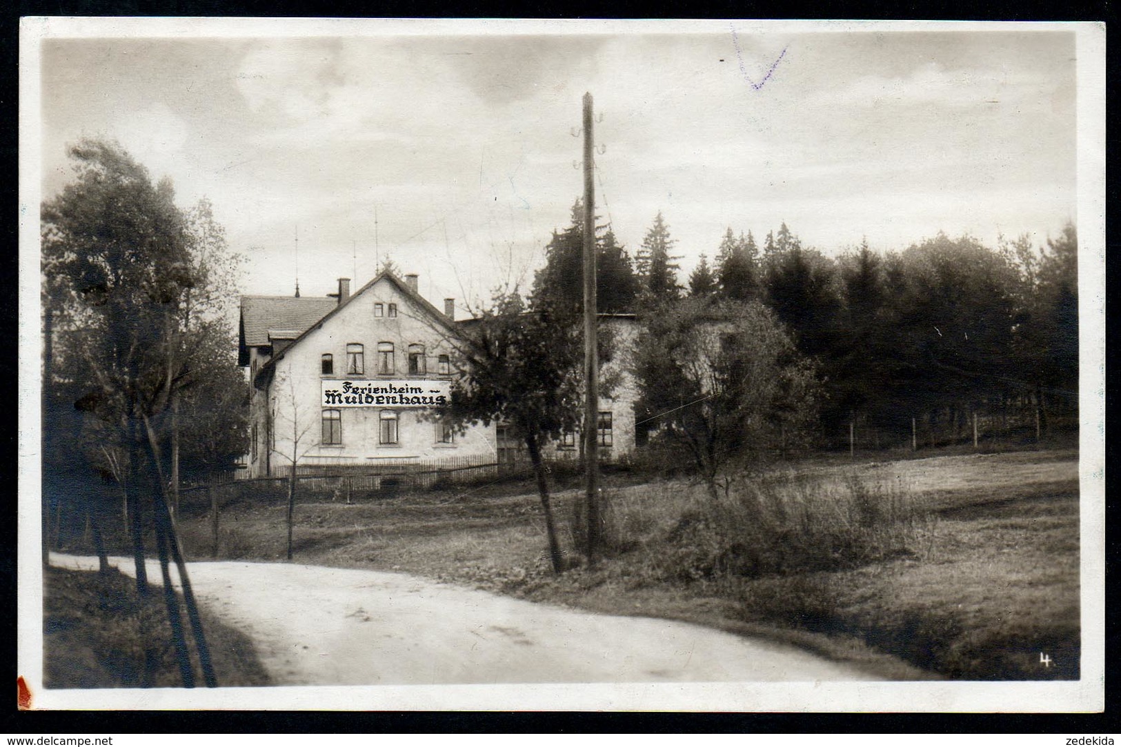 8716 - Alte Foto Ansichtskarte - Rautenkranz - Ferienheim Muldenhaus - Gel. O. Marke - Auerbach (Vogtland)