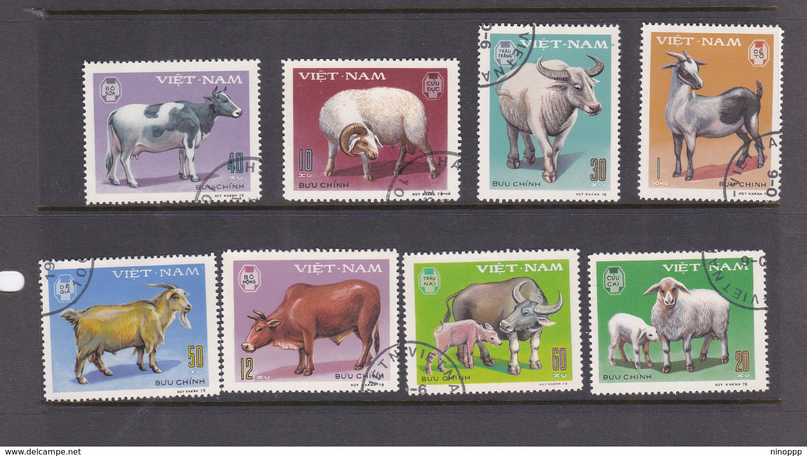 Vietnam  S 1985-992 1979 Domestic Animals Used Set - Vietnam