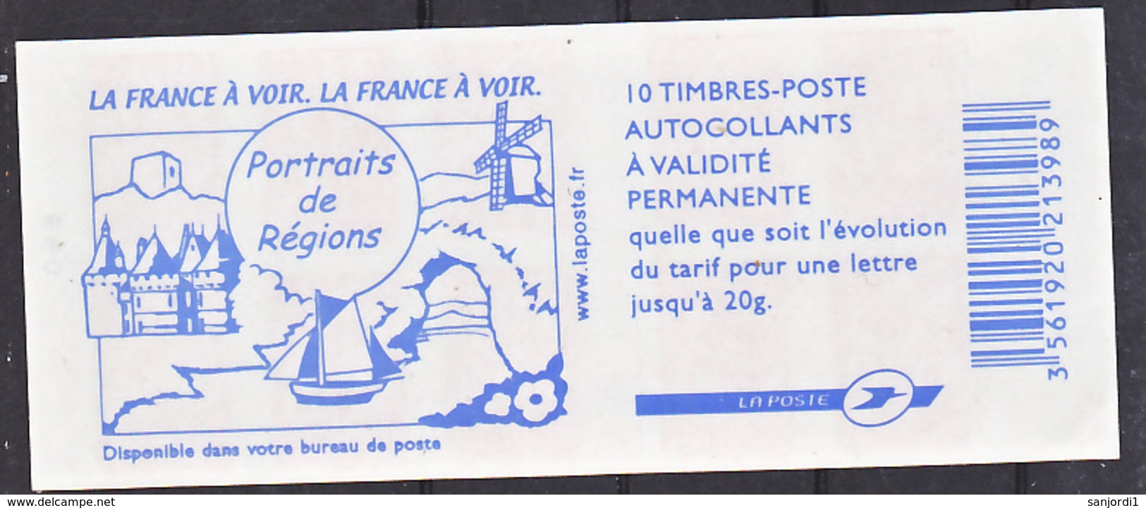 France 3744 B C 4 Carnet Marianne De Lamouche  Non Plié  Neuf ** TB MNH  Sin Charnela Faciale 11.8 - Modernes : 1959-...