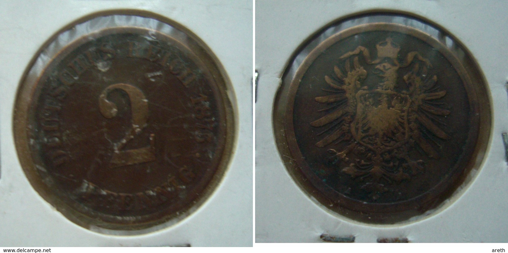 ALLEMAGNE - 2 PFENNIG 1875 A. - 2 Pfennig