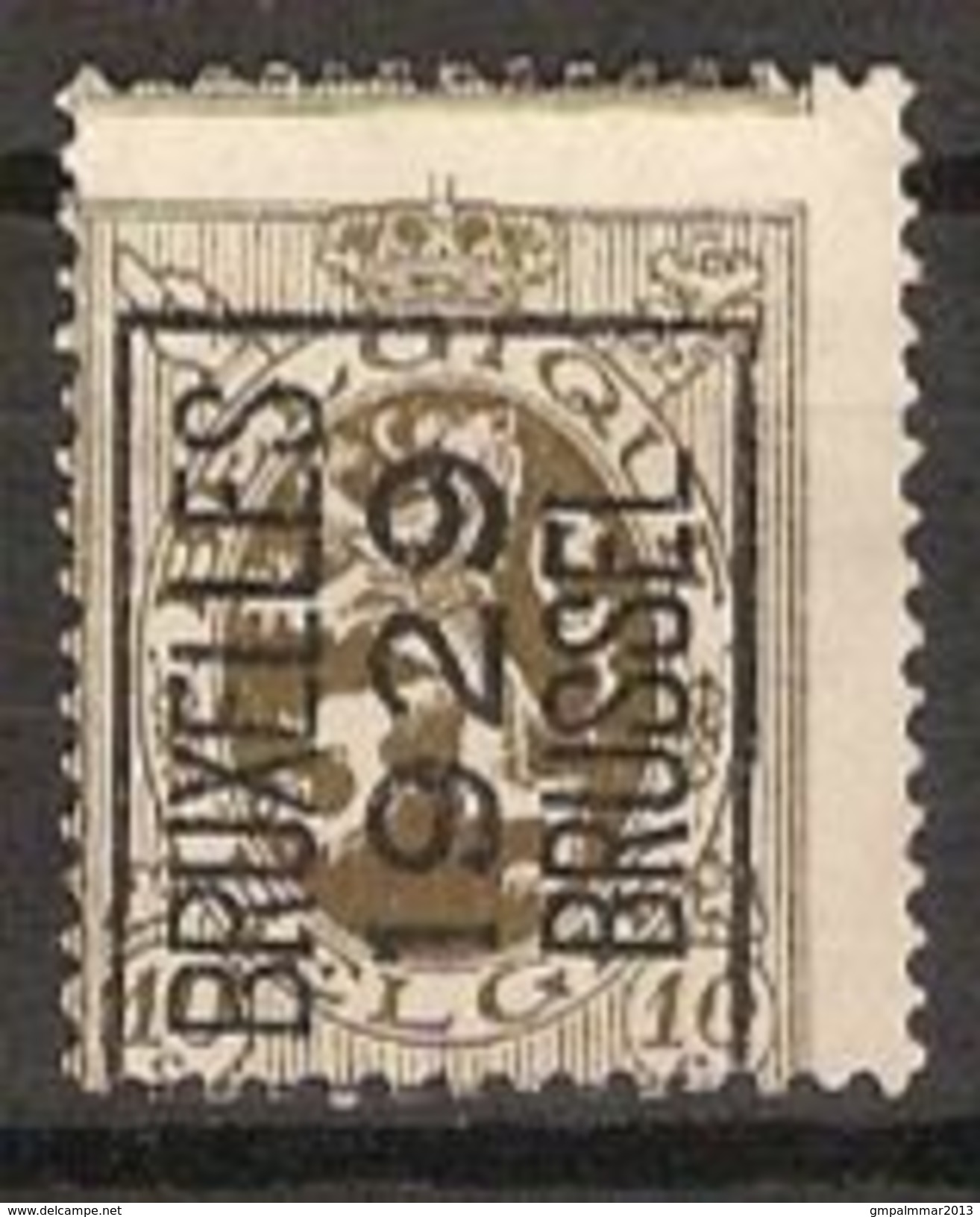 Zegel Nr. 280 TYPO Nr. 216 TYPE A BRUXELLES 1929 BRUSSEL Met RANDDRUK  ;  Staat Zie Scan ! Inzet Aan 5 &euro; ! - Typos 1929-37 (Heraldischer Löwe)