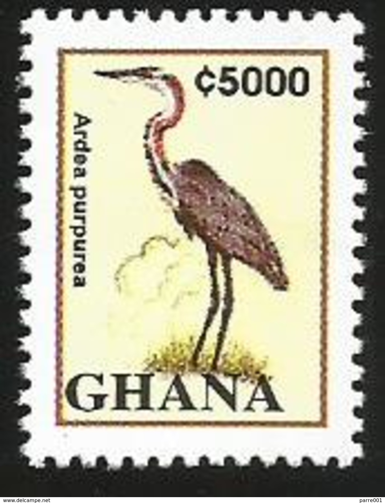 Ghana 2007 Ardea Purpurea Purple Heron MNH - Kranichvögel