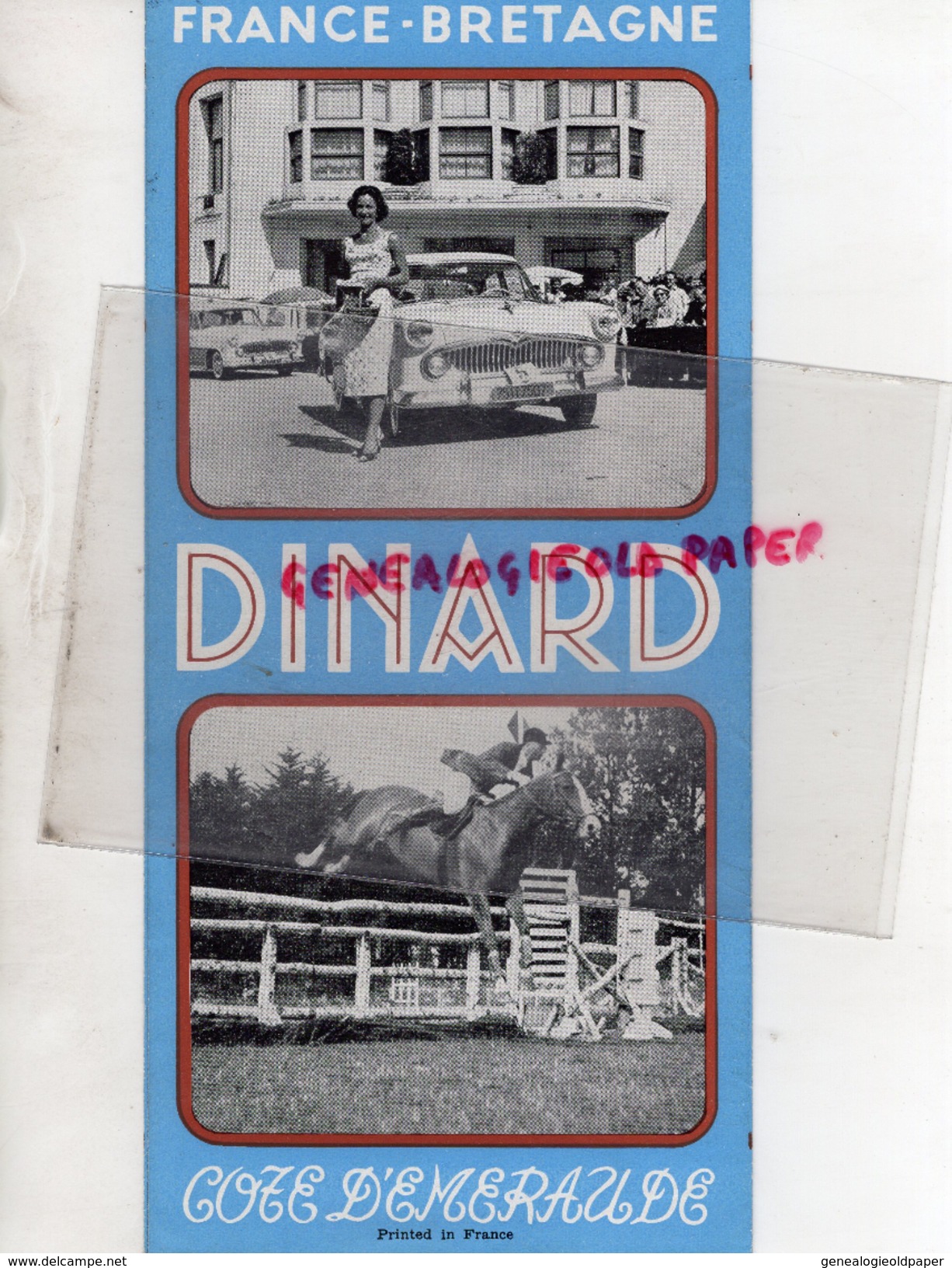 35 - DINARD- DEPLIANT TOURISTIQUE - IMPRIMERIE A. LIORIT - ANNEES 50-60 - Dépliants Turistici