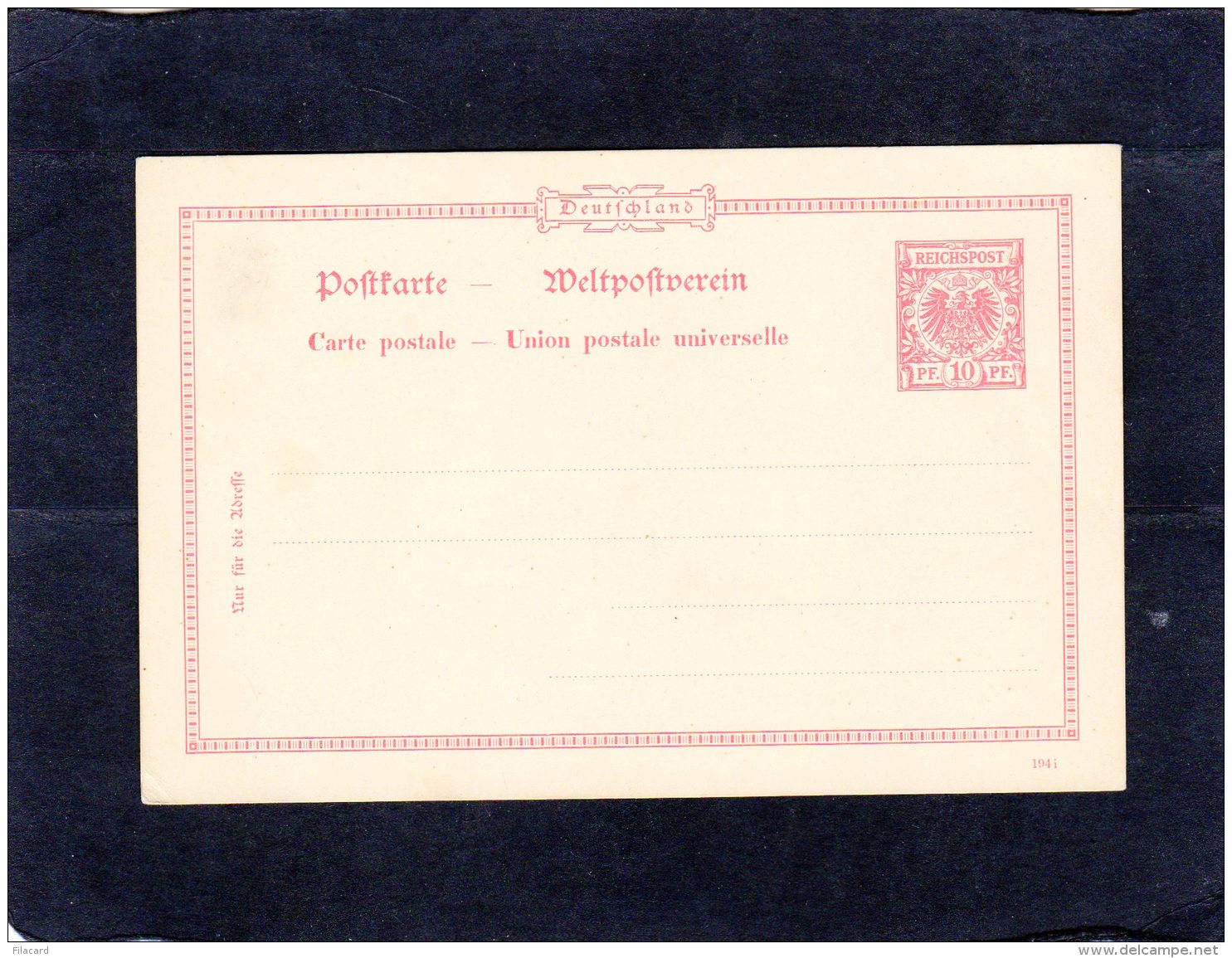 66432   Germania,  Postkarte,  Weltpostverein,  NV - Altri & Non Classificati