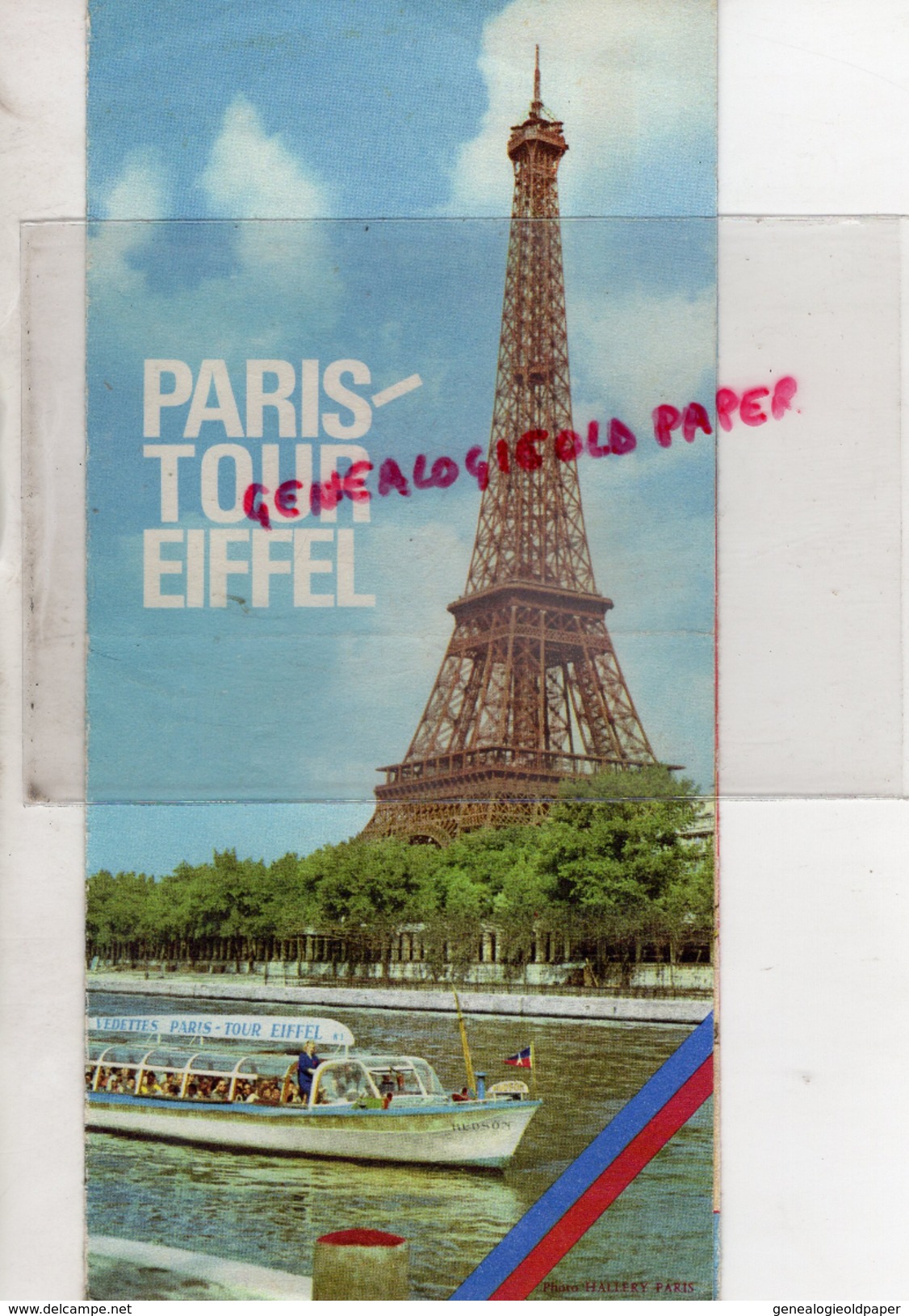 75 - PARIS TOUR EIFFEL - LES VEDETTES PONT D' IENA- PLAN DU METRO- 1962 - Dépliants Touristiques