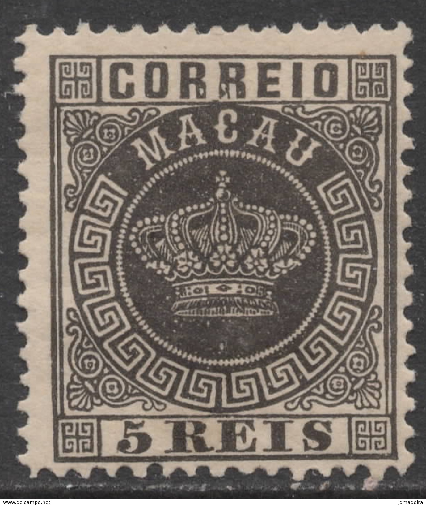 Macau Macao – 1884 Crown Type - Unused Stamps