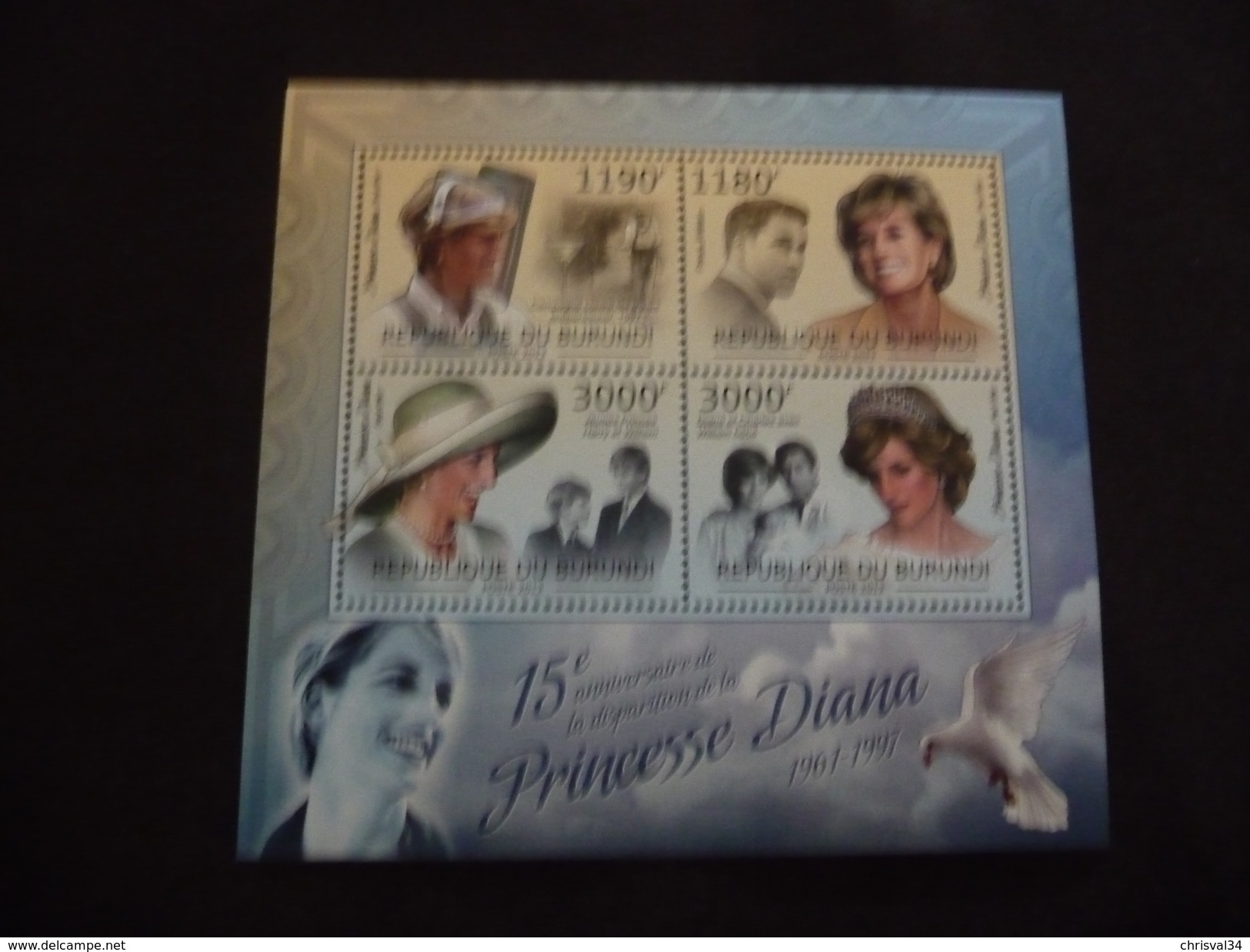 COLLECTION  BLOC  FEUILLET  LADY  DIANA  NEUF  LUXE** - Royalties, Royals