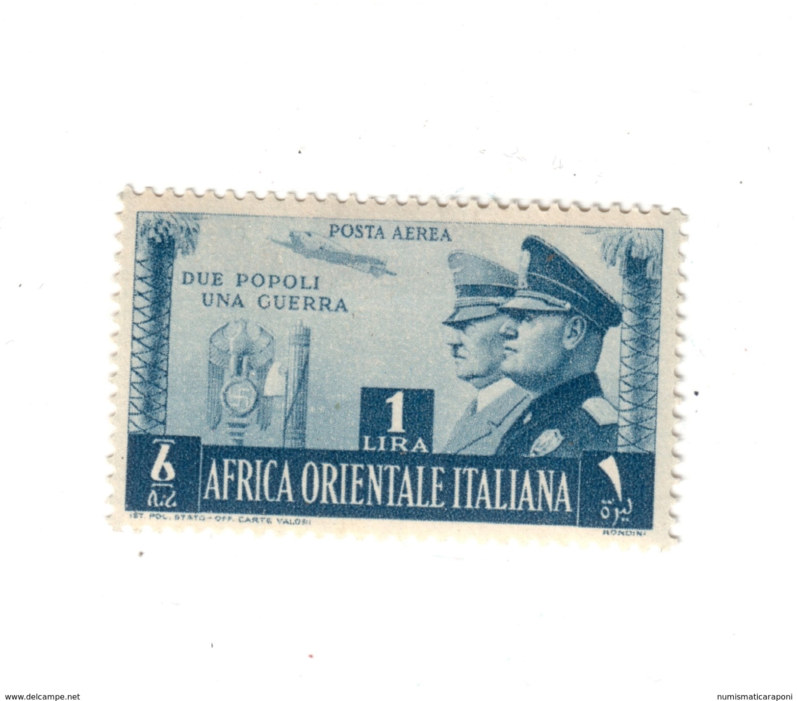 Africa Orientale Italiana 1941 A.20 P.a. Fratellanza D'armi Italo Tedesca Linguellati  COD.FRA.951 - Africa Orientale Italiana