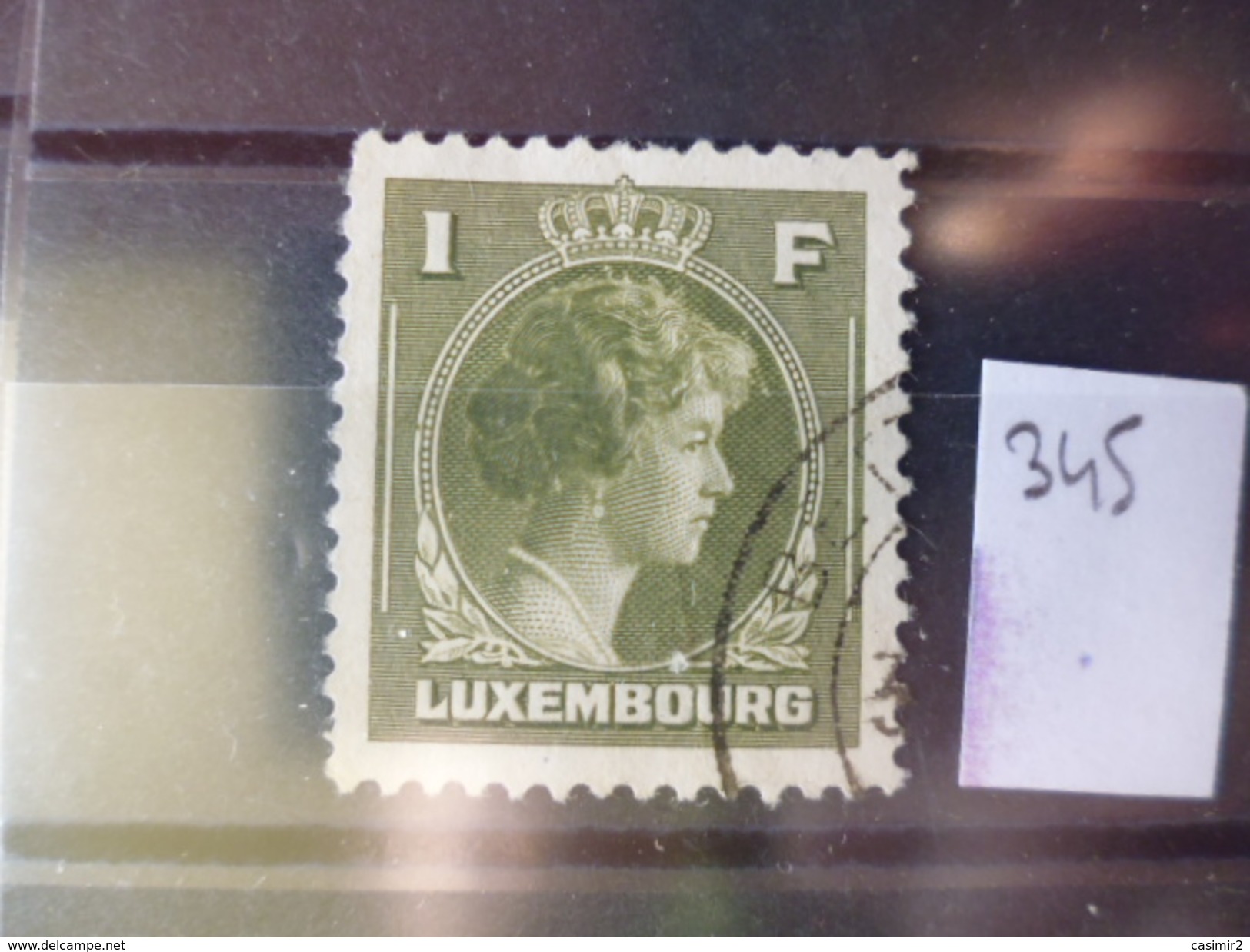 LUXEMBOURG TIMBRE YVERT N° 345 - Usati