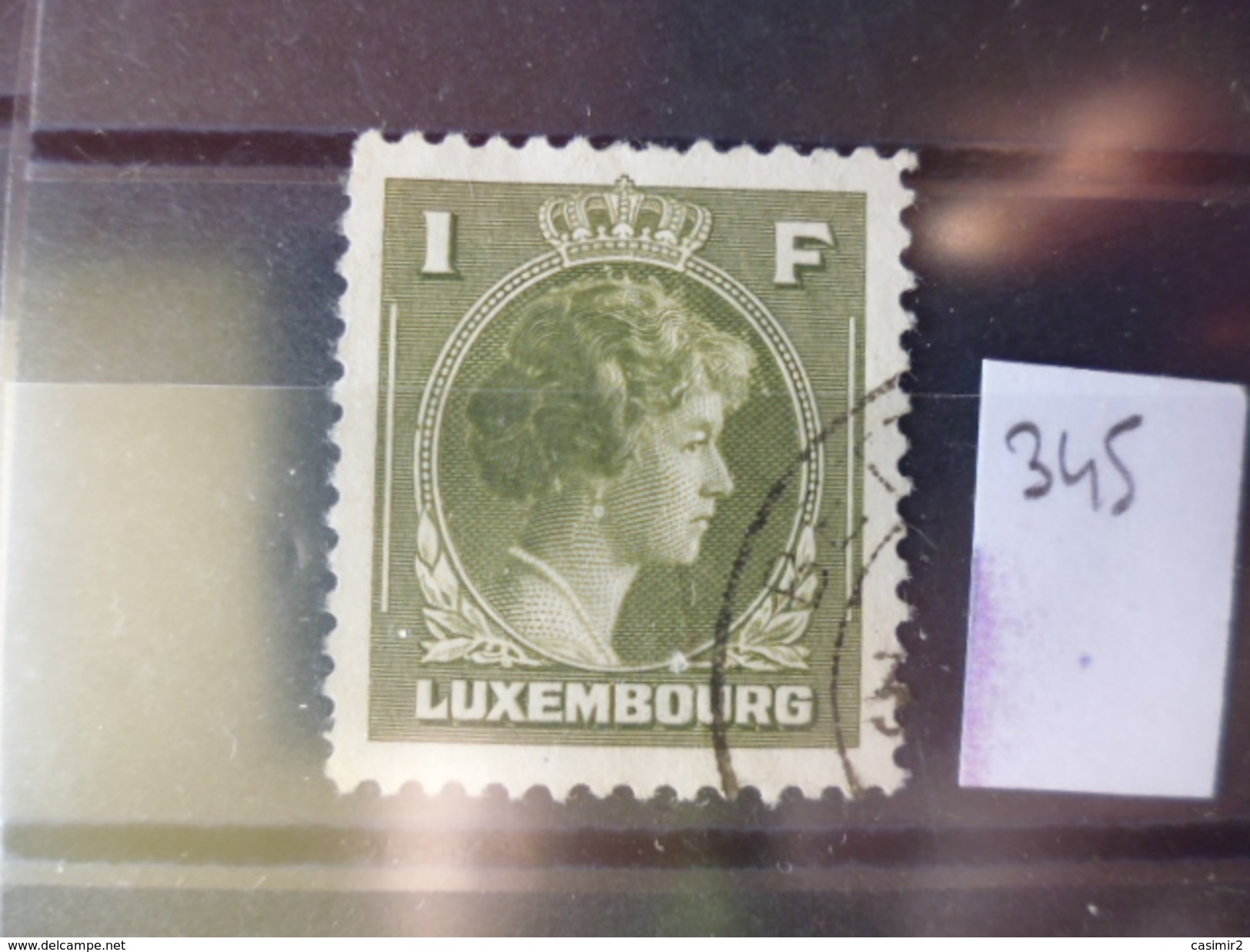 LUXEMBOURG TIMBRE YVERT N° 345 - Gebruikt