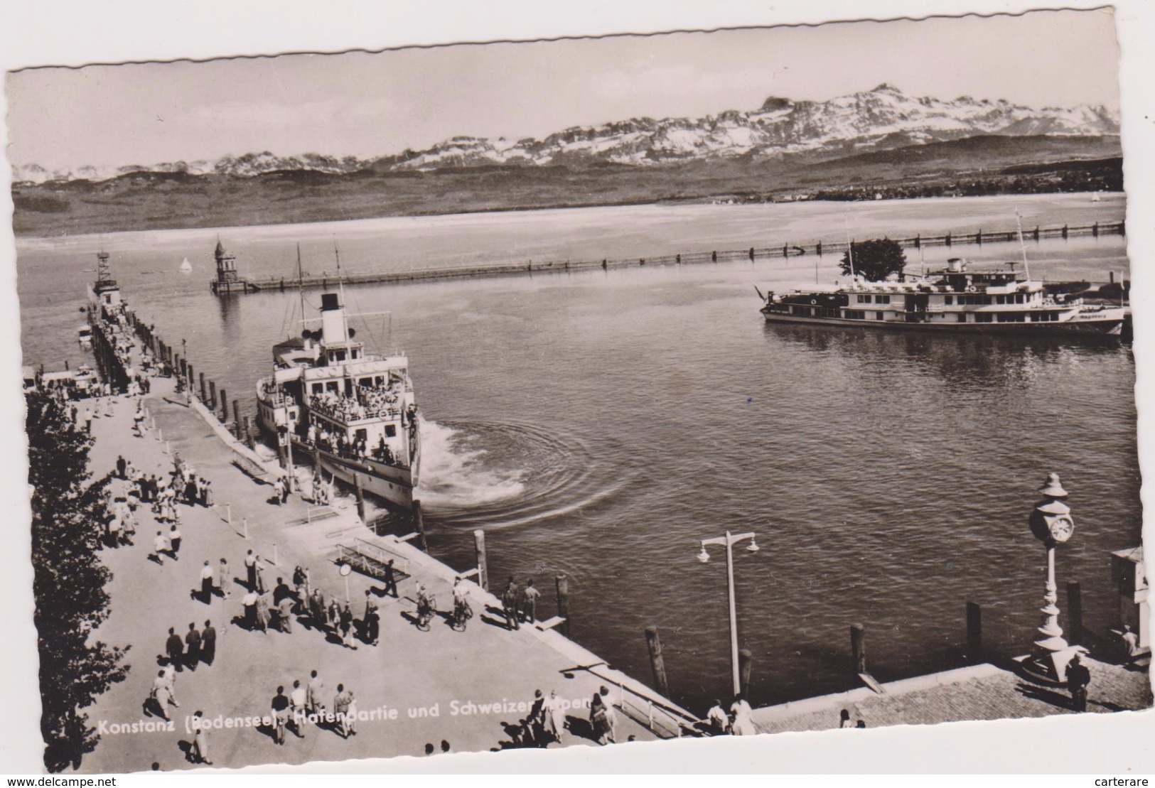 CARTE PHOTO,ALLEMAGNE,GERMANY,DEUTSCHLAND,KONSTANZ,CONSTANCE,1956,port - Konstanz