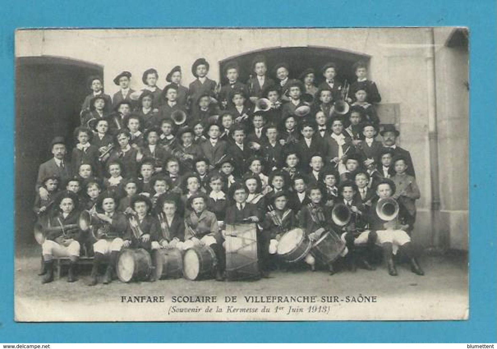 CPA Kermesse De 1913 Fanfare Scolaire De VILLEFRANCHE-SUR-SAÔNE 69 - Villefranche-sur-Saone