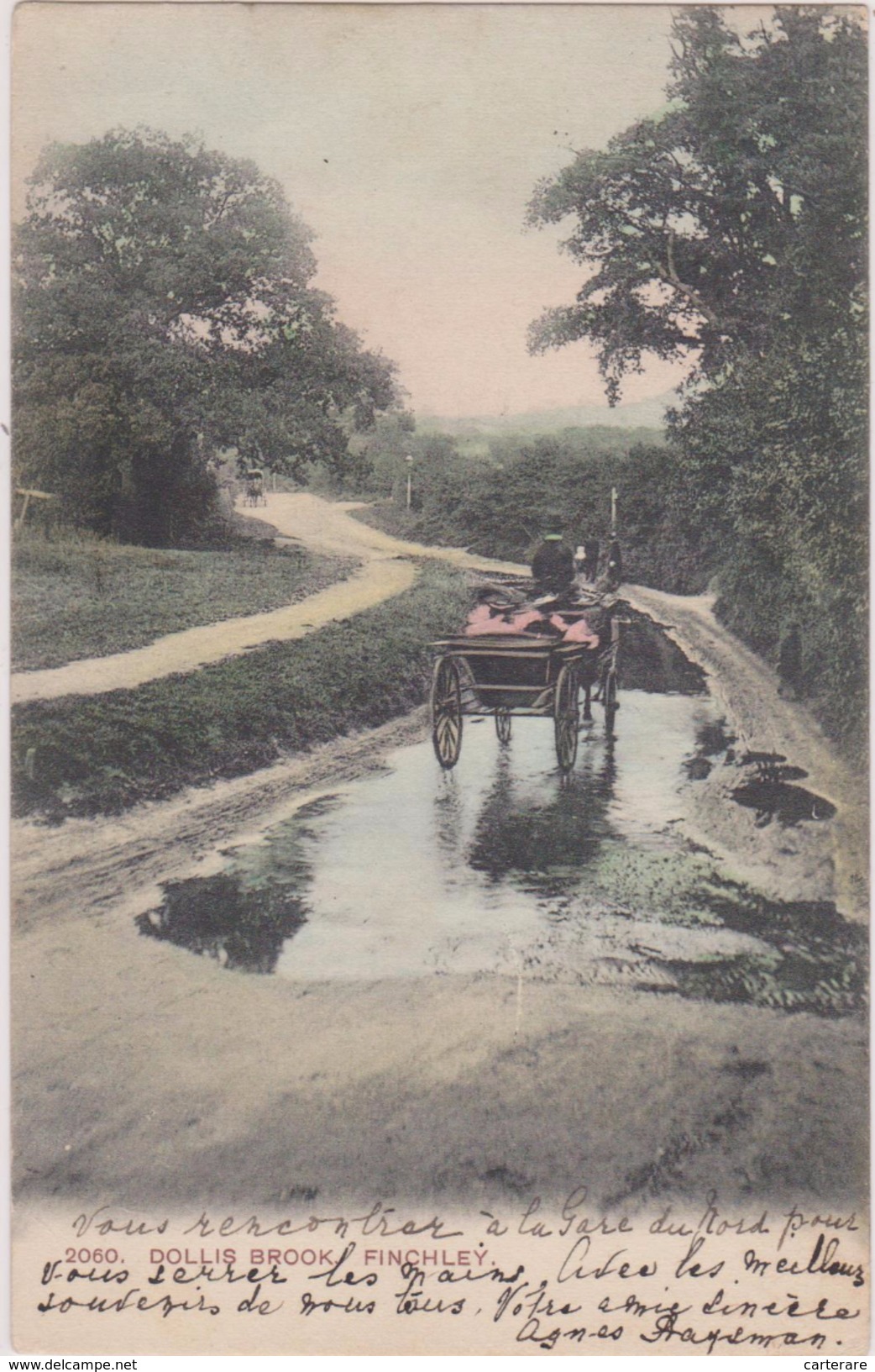 ROYAUME UNI,UNITED KINGDOM,angleterre,england,LONDON,LONDRES,1907,FINCHLEY,BARNET,ATTELAGE - Altri & Non Classificati