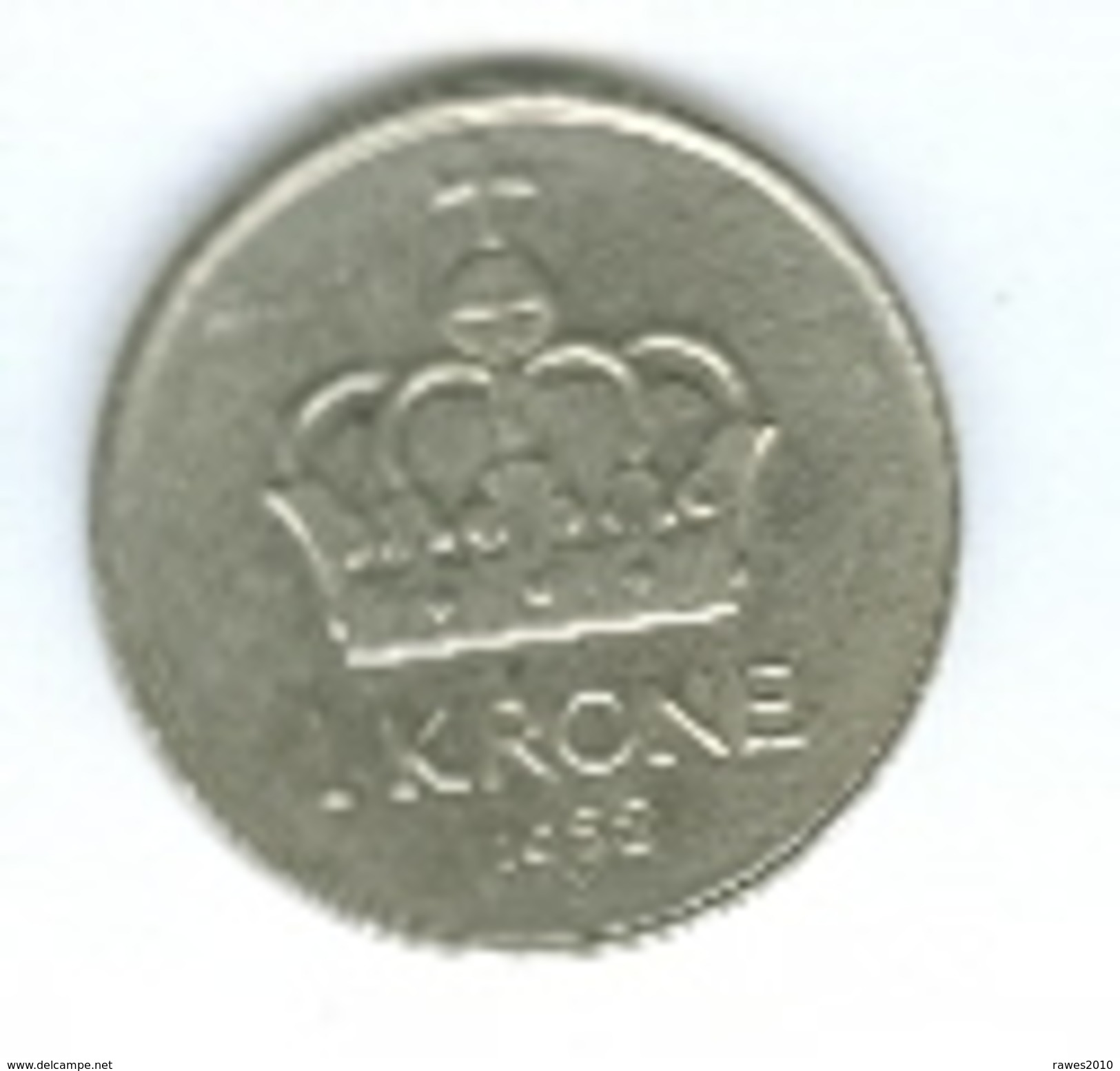 Norwegen 1988 1 Krone Krone Rückseite Olaf V. - Norwegen