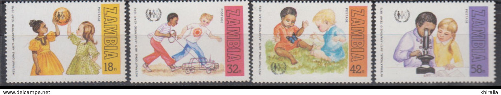 ZAMBIE    1979        N ° 197 / 200          COTE   3 , 00   EUROS         ( D 45 ) - Zambie (1965-...)